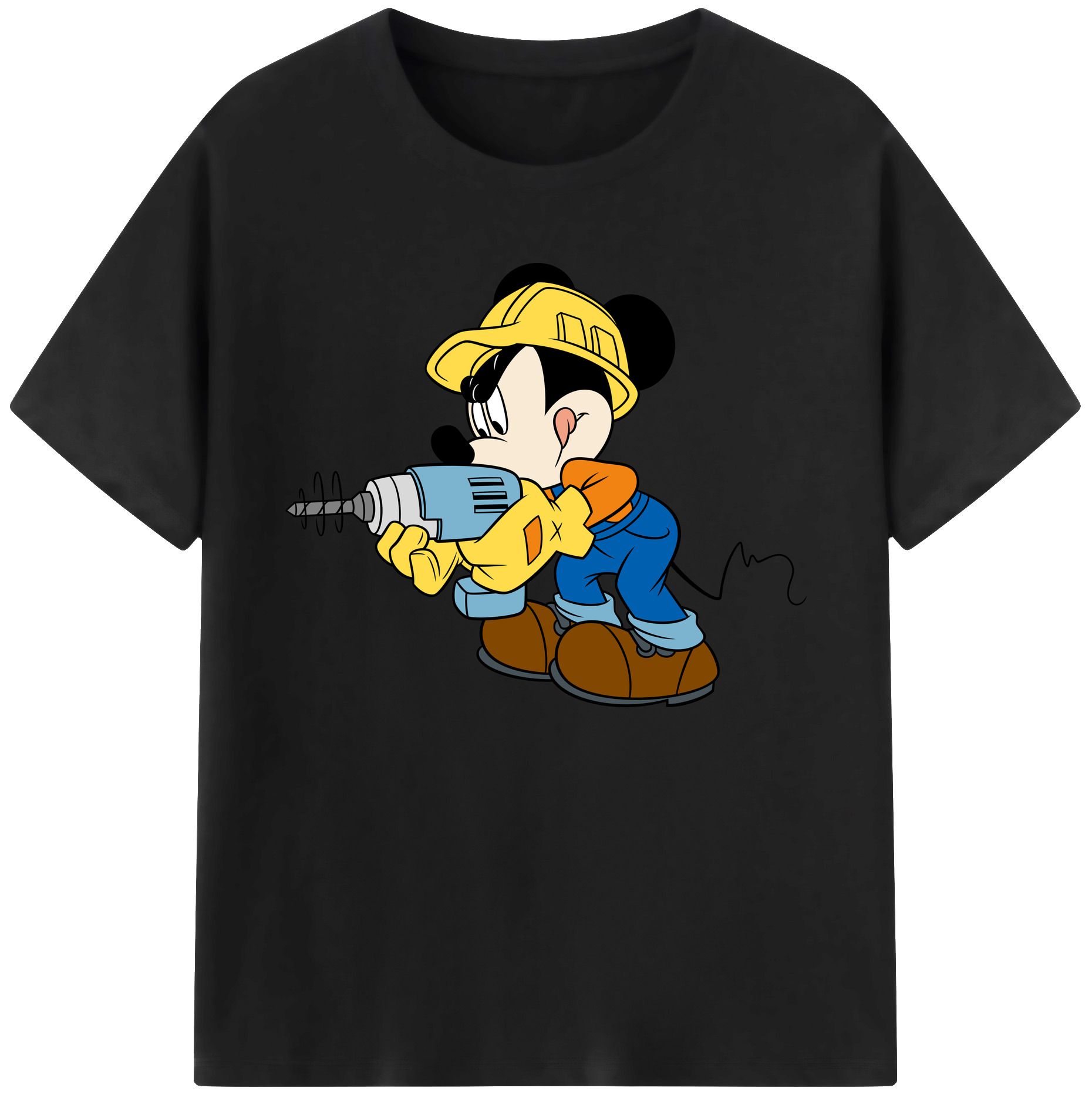 ミッキーマウス Mickey Mouse 綿100％ メンズ半袖Tシャツ｜肌触りやわらか＆通気性