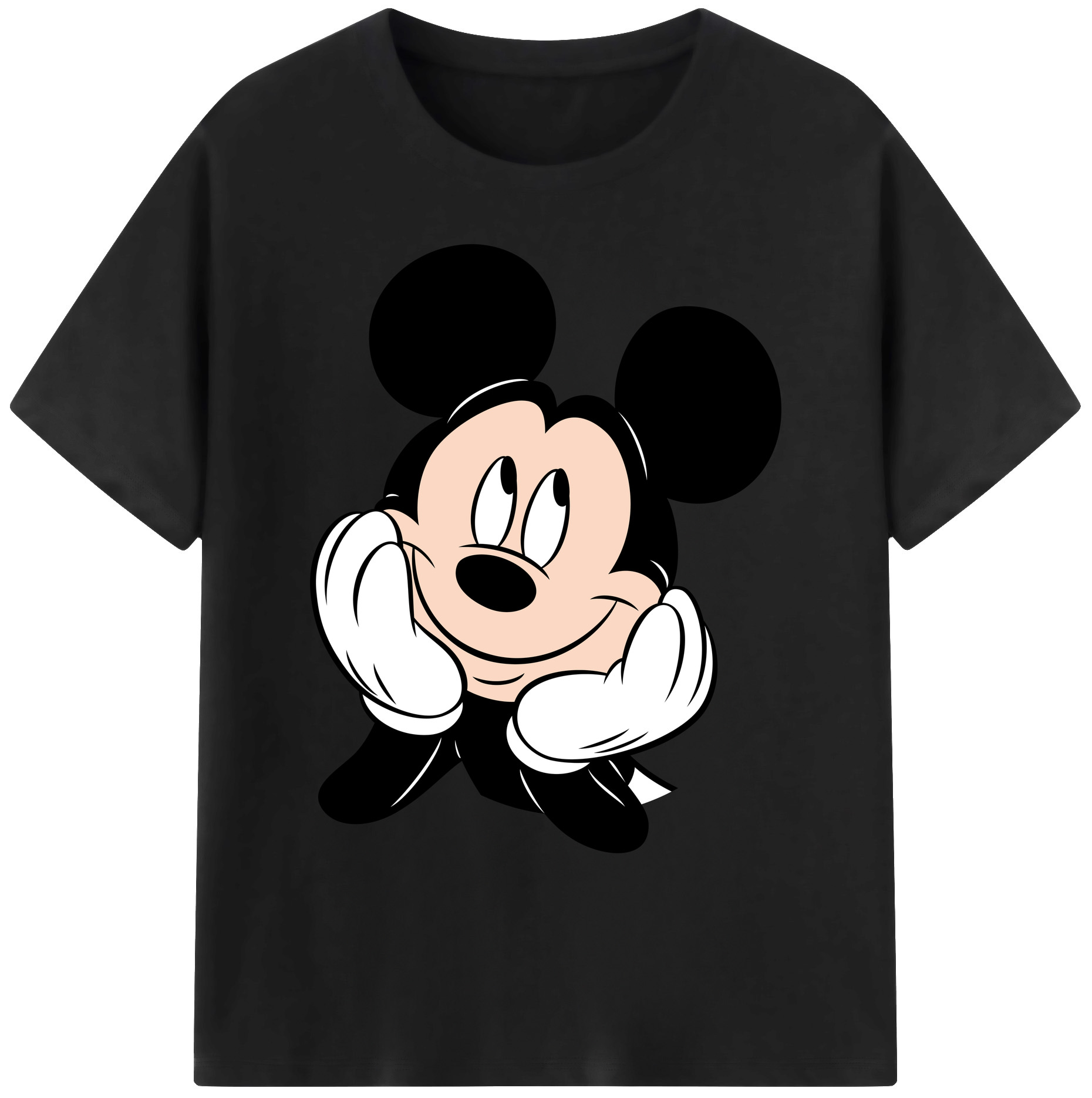 ミッキーマウス Mickey Mouse 綿100％ メンズ半袖Tシャツ｜肌触りやわらか＆通気性