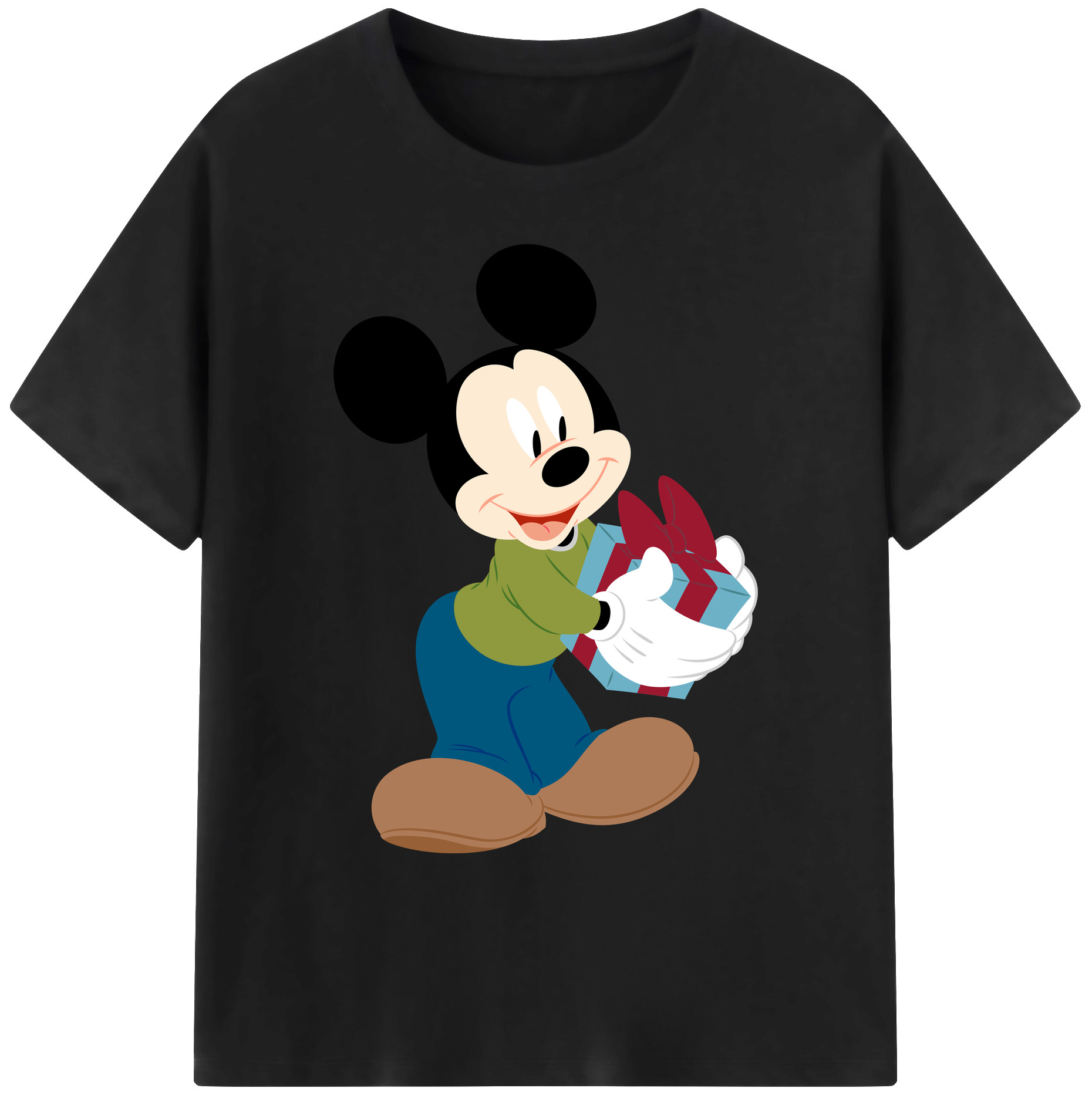 ミッキーマウス Mickey Mouse 綿100％ メンズ半袖Tシャツ｜肌触りやわらか＆通気性