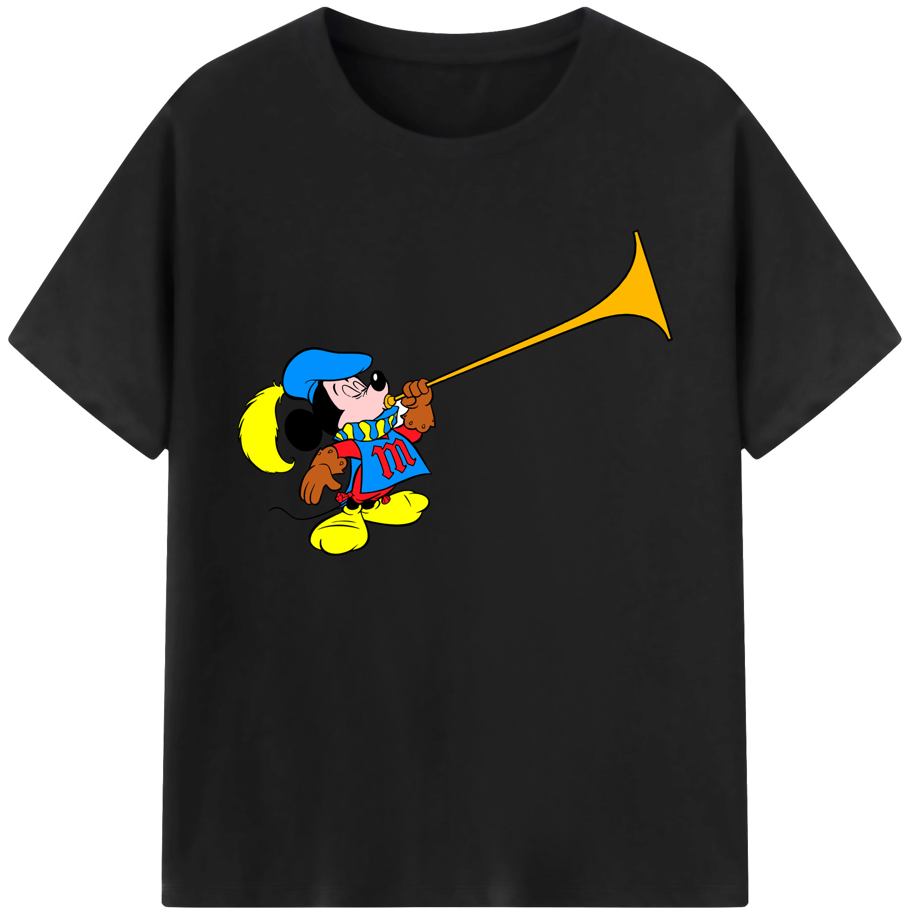 ミッキーマウス Mickey Mouse 綿100％ メンズ半袖Tシャツ｜肌触りやわらか＆通気性