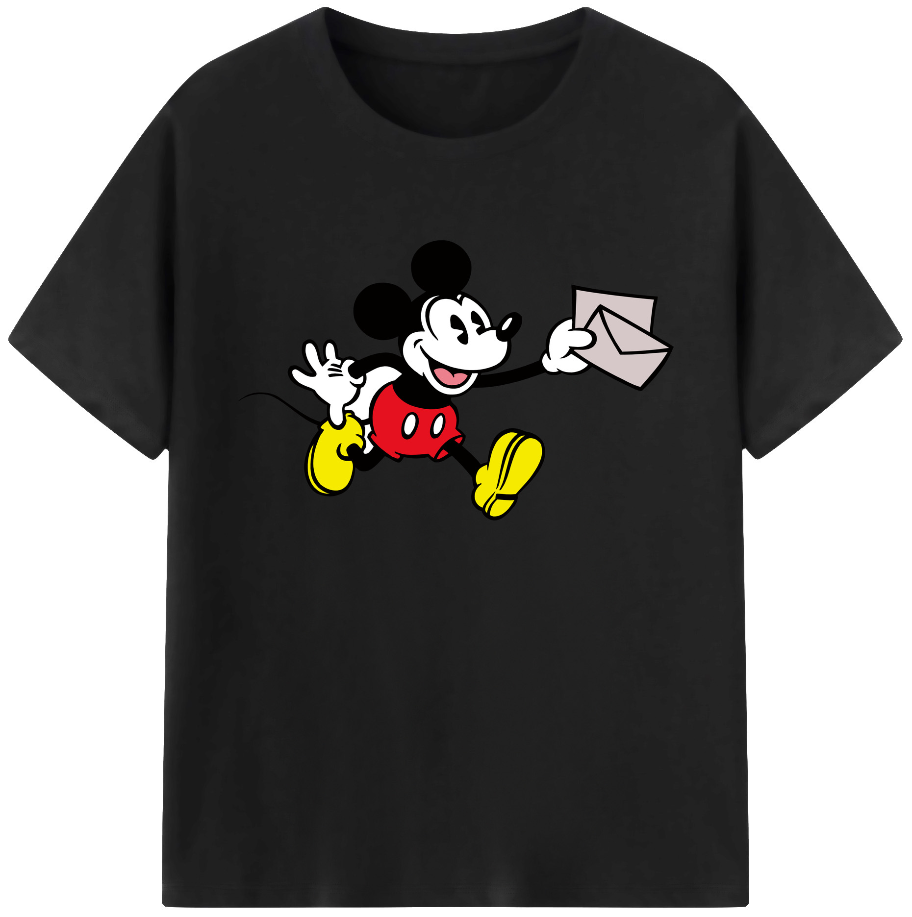 ミッキーマウス Mickey Mouse 綿100％ メンズ半袖Tシャツ｜肌触りやわらか＆通気性