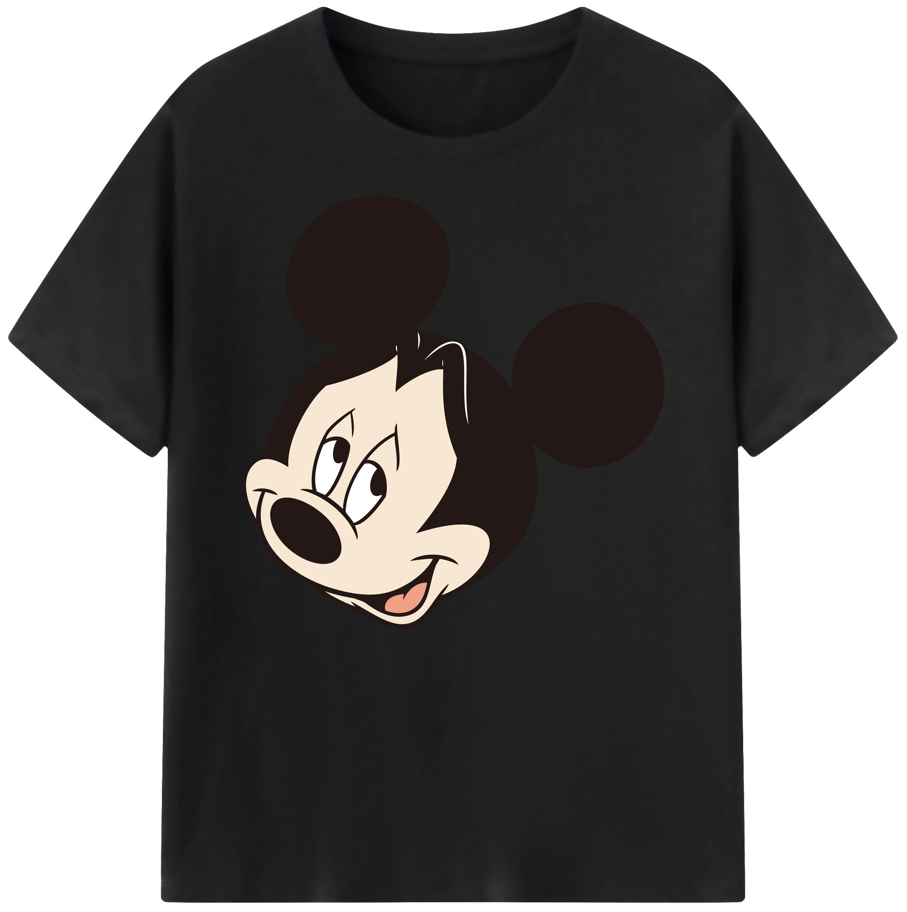 ミッキーマウス Mickey Mouse 綿100％ メンズ半袖Tシャツ｜肌触りやわらか＆通気性