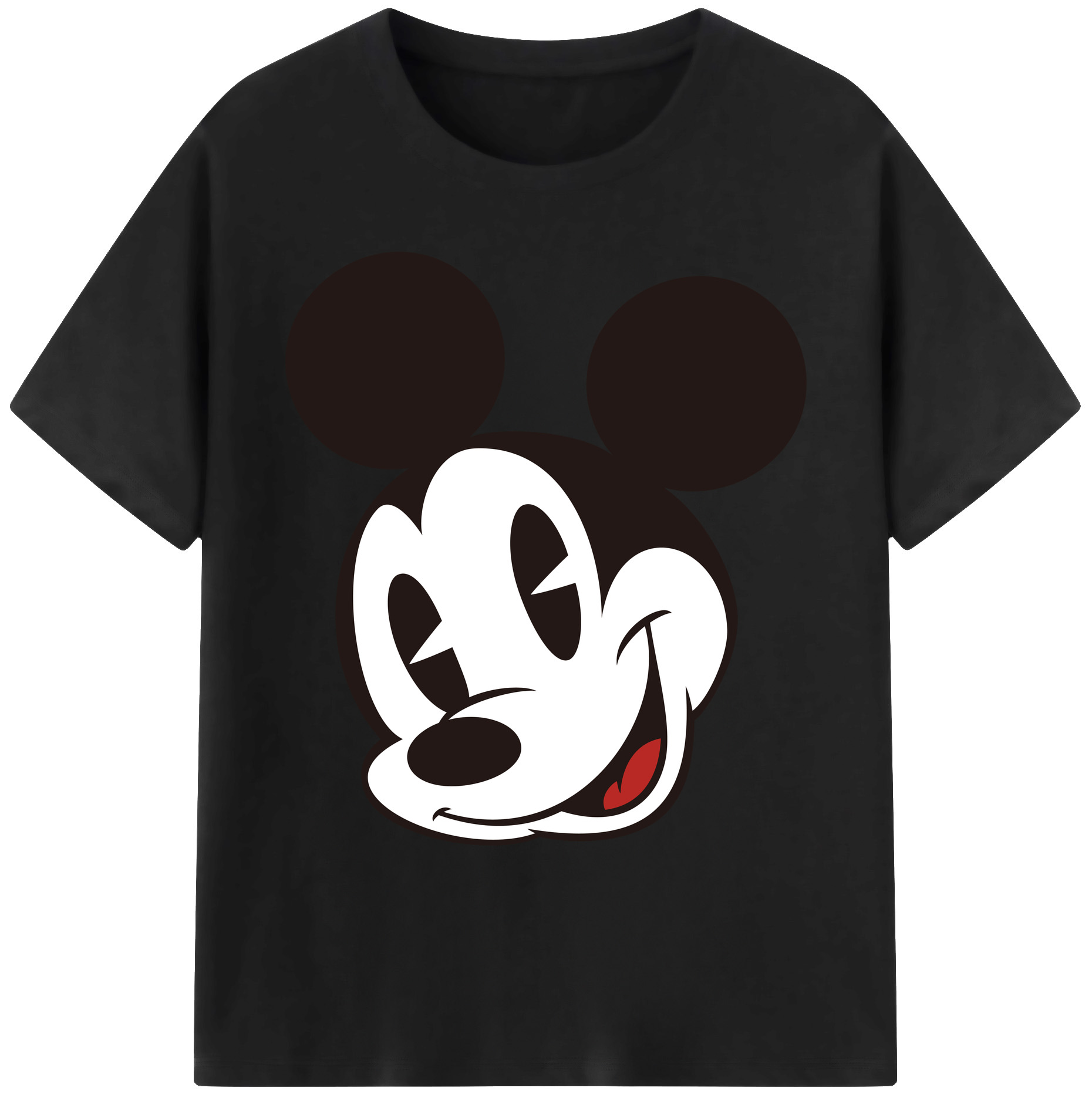 ミッキーマウス Mickey Mouse 綿100％ メンズ半袖Tシャツ｜肌触りやわらか＆通気性