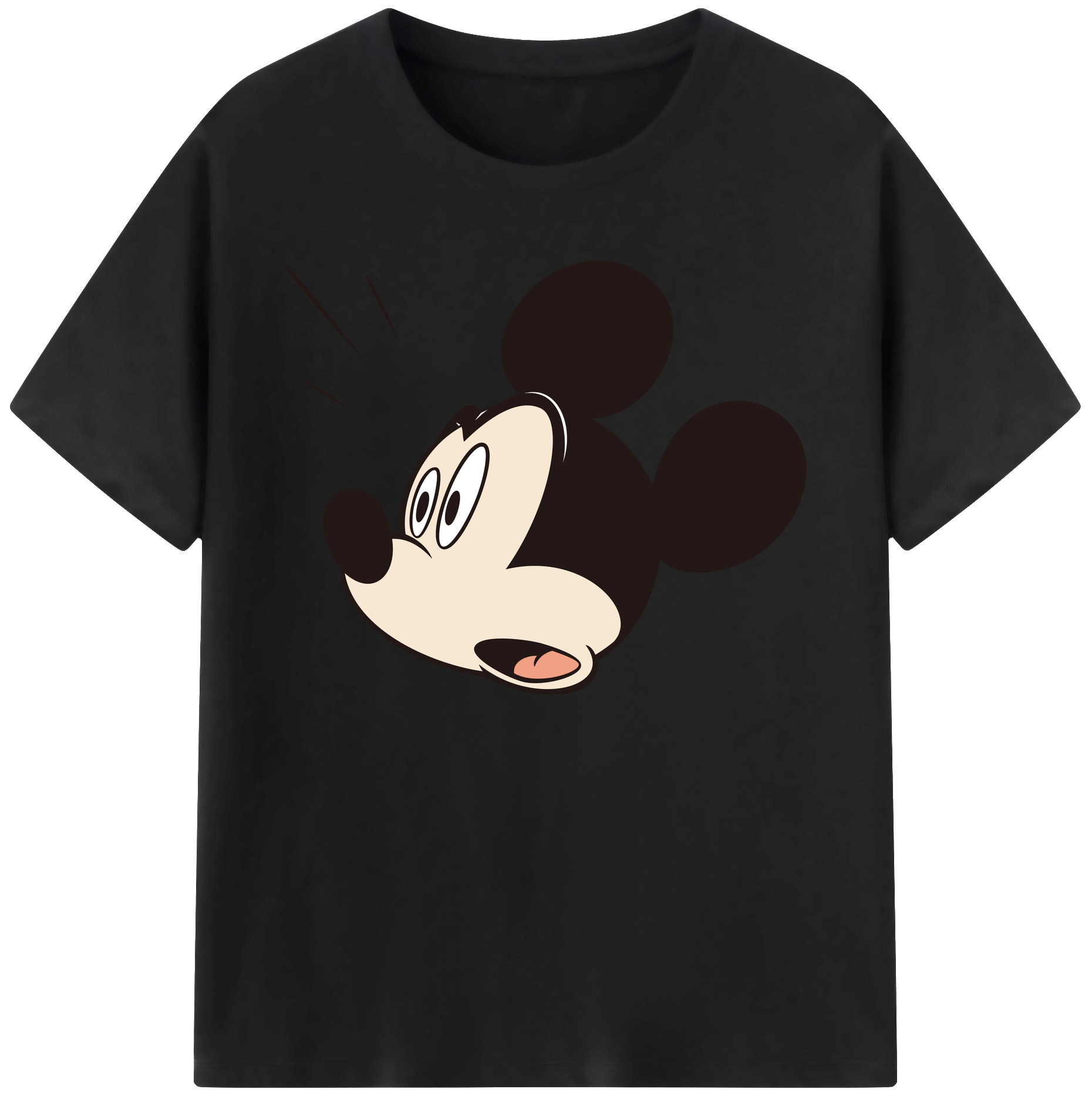 ミッキーマウス Mickey Mouse 綿100％ メンズ半袖Tシャツ｜肌触りやわらか＆通気性
