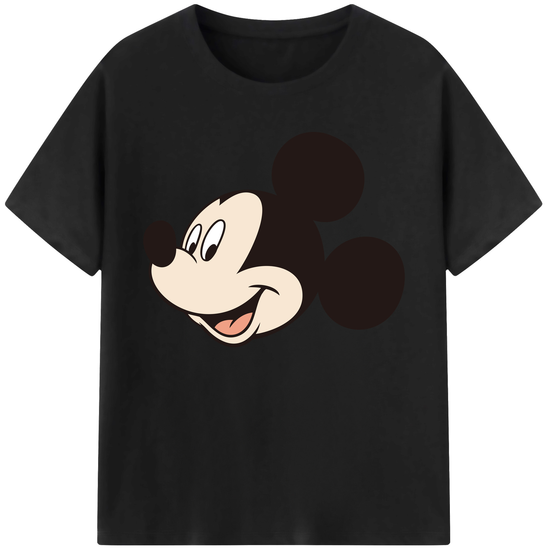 ミッキーマウス Mickey Mouse 綿100％ メンズ半袖Tシャツ｜肌触りやわらか＆通気性