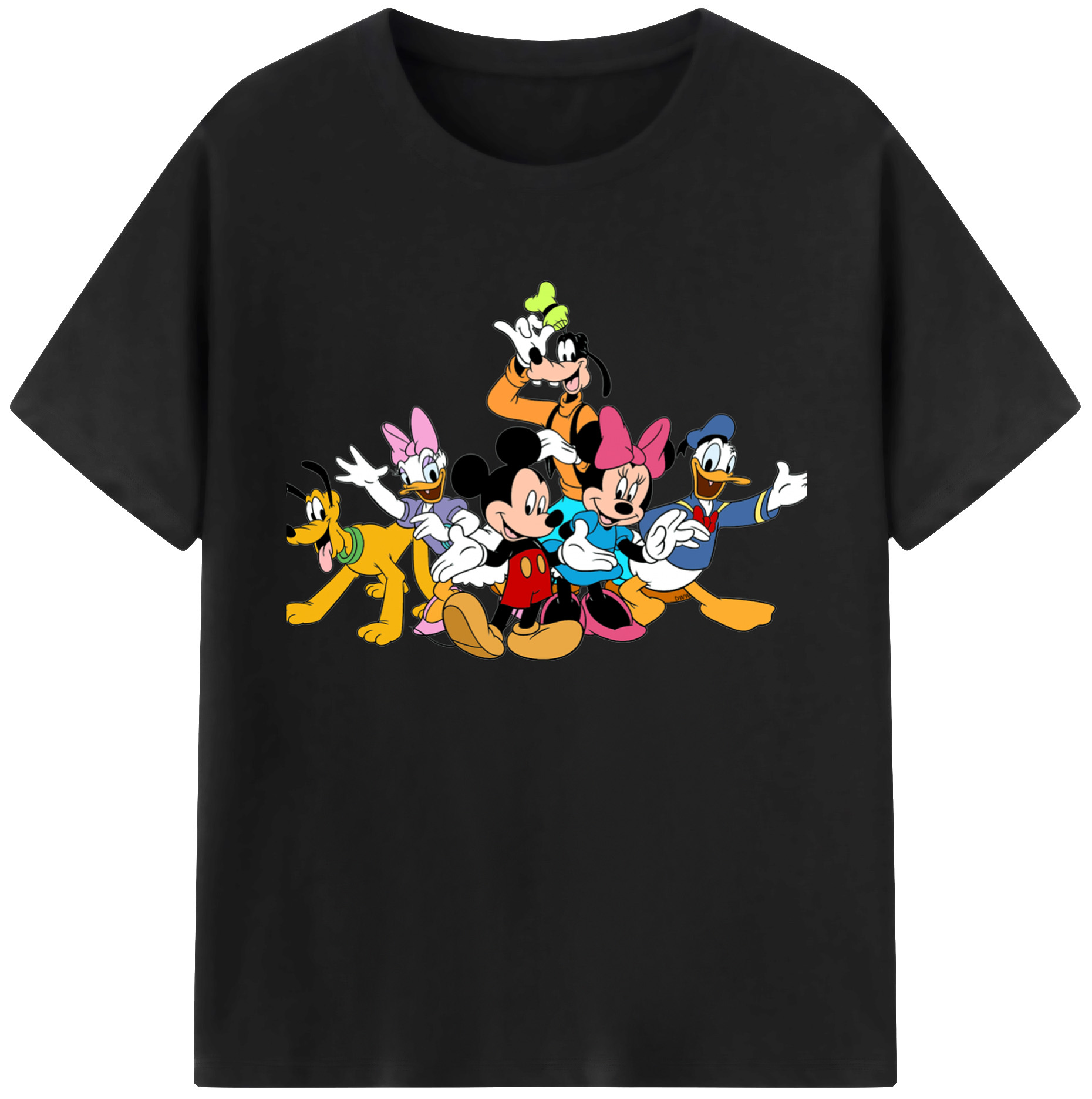 ミッキーマウス Mickey Mouse 綿100％ メンズ半袖Tシャツ｜肌触りやわらか＆通気性