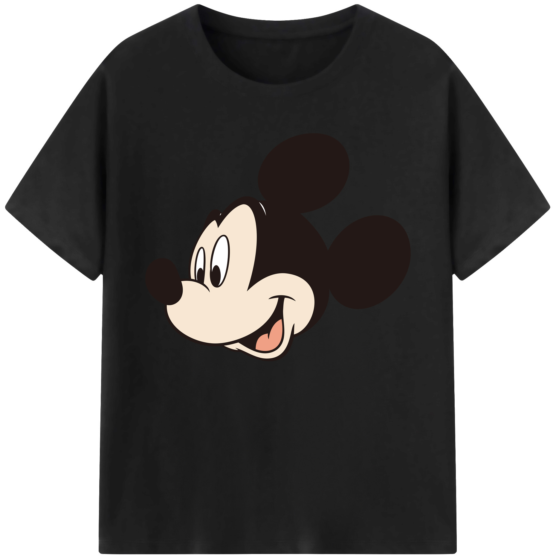 ミッキーマウス Mickey Mouse 綿100％ メンズ半袖Tシャツ｜肌触りやわらか＆通気性