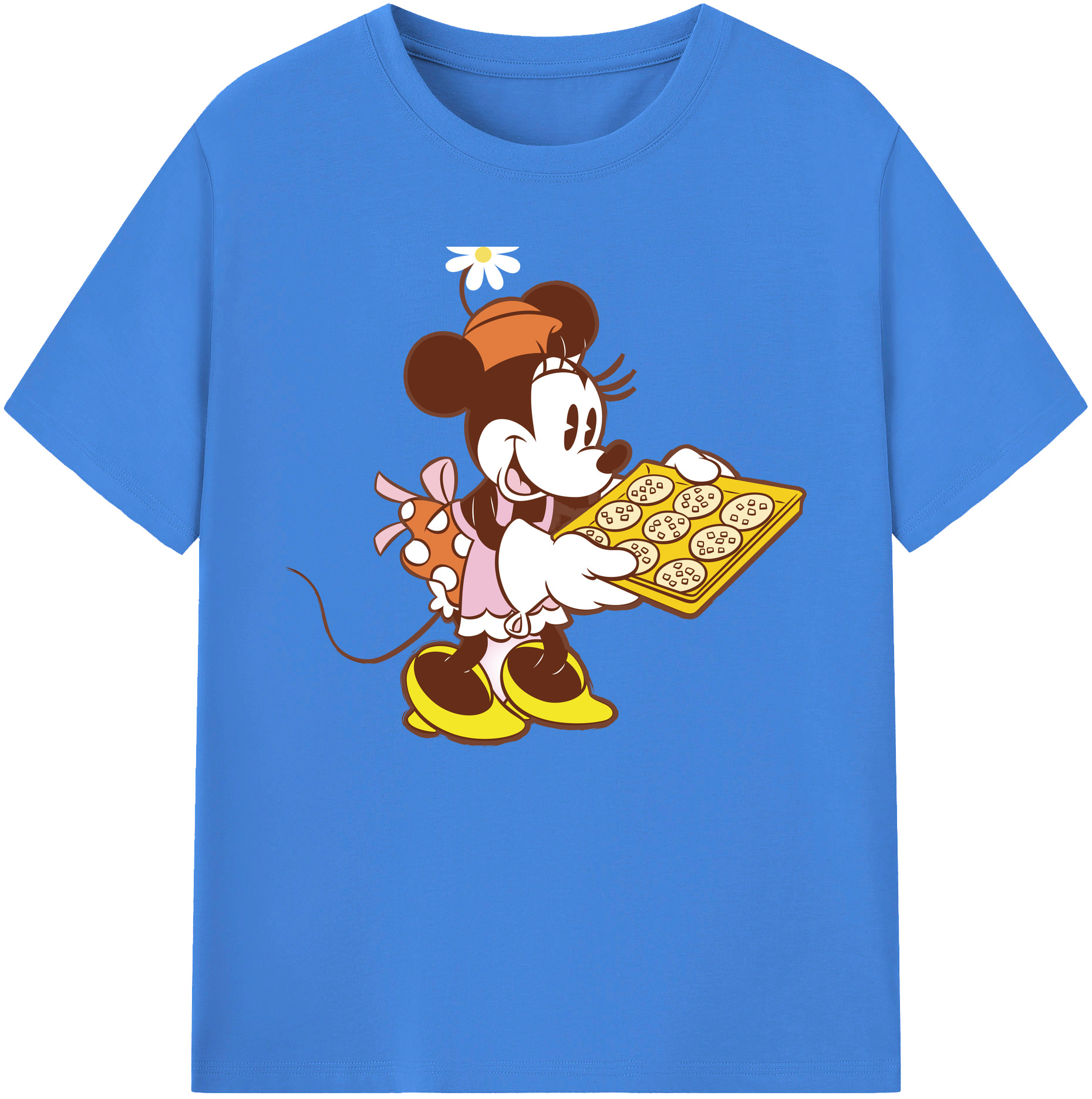 ミッキーマウス Mickey Mouse 綿100％ メンズ半袖Tシャツ｜肌触りやわらか＆通気性