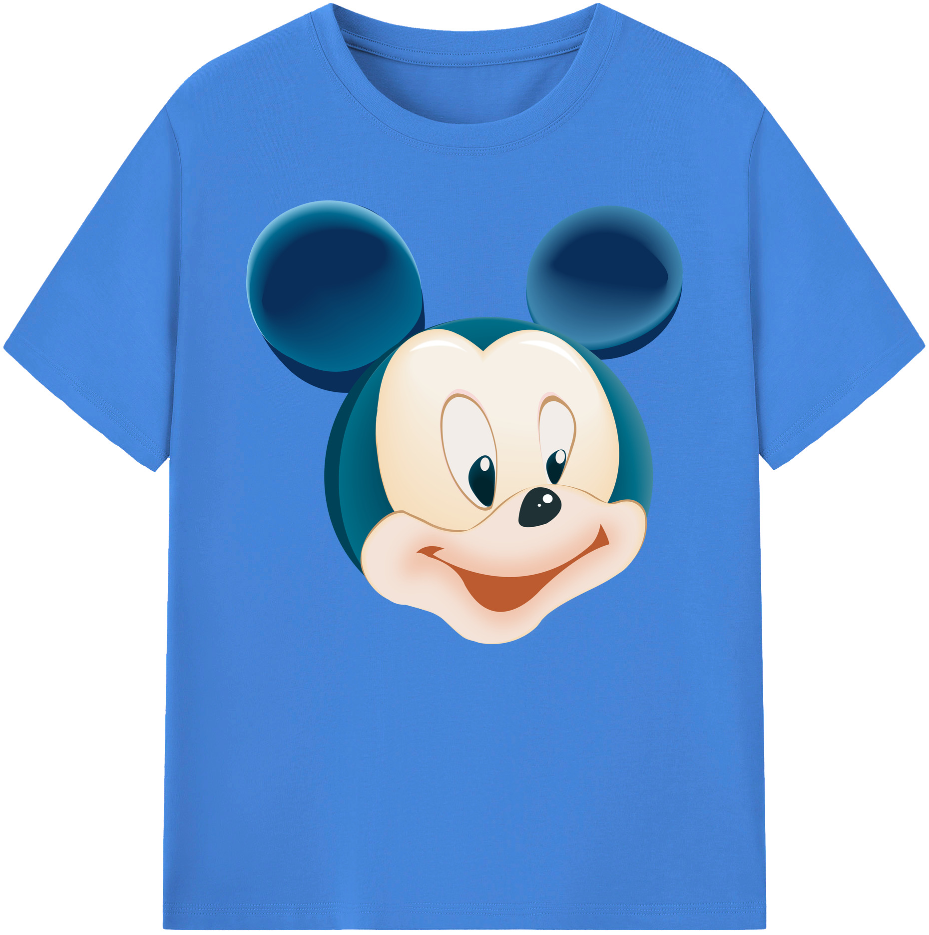 ミッキーマウス Mickey Mouse 綿100％ メンズ半袖Tシャツ｜肌触りやわらか＆通気性