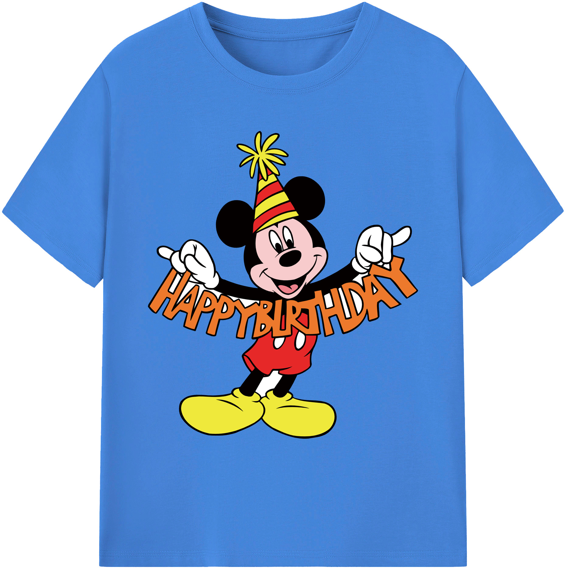 ミッキーマウス Mickey Mouse 綿100％ メンズ半袖Tシャツ｜肌触りやわらか＆通気性