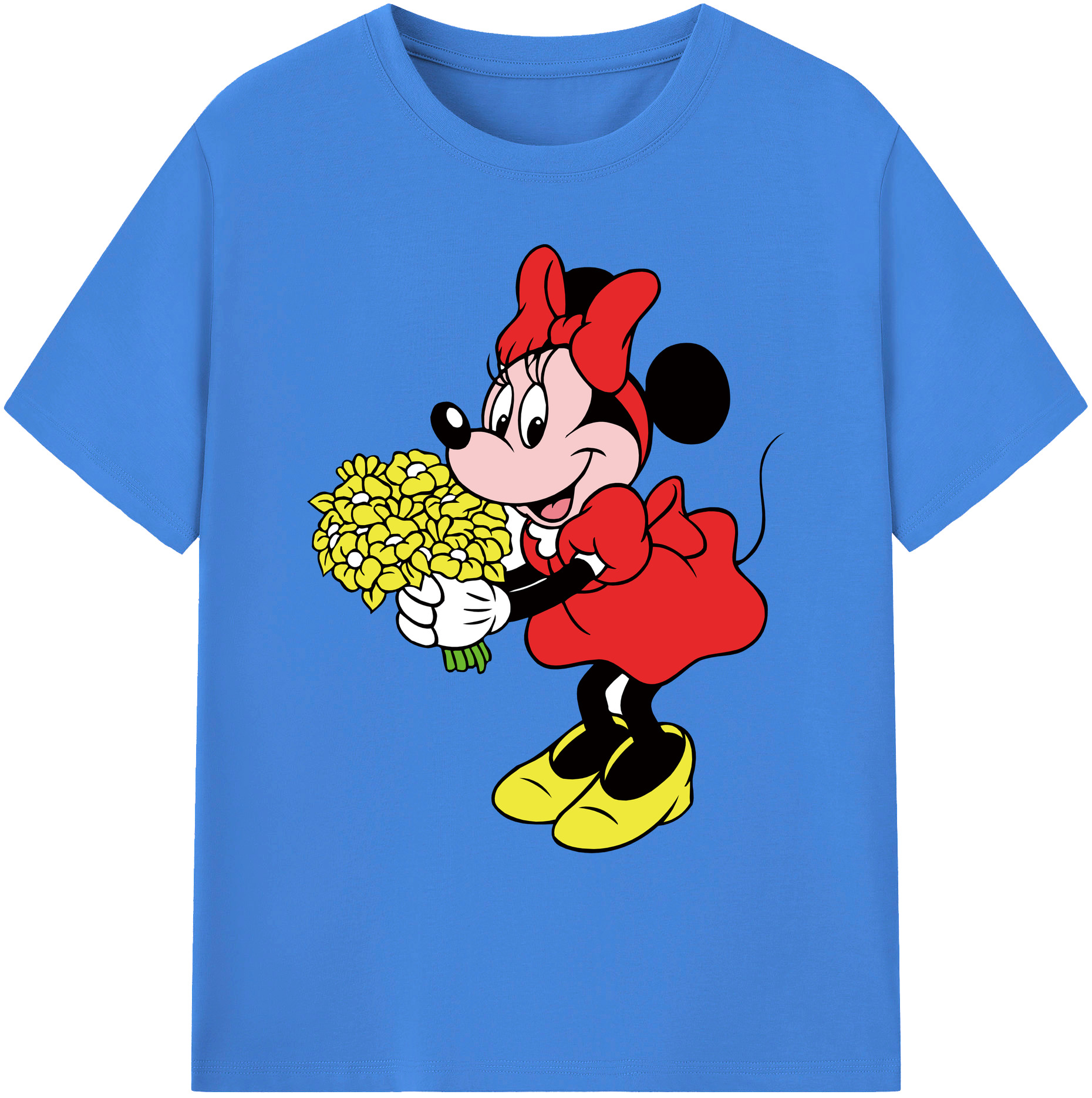 ミッキーマウス Mickey Mouse 綿100％ メンズ半袖Tシャツ｜肌触りやわらか＆通気性