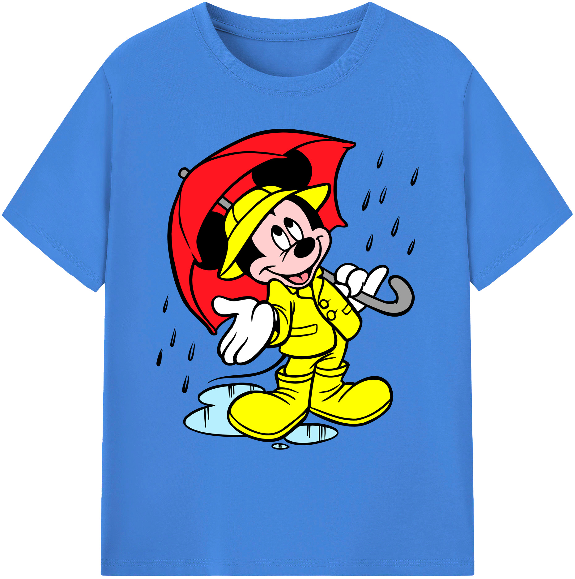 ミッキーマウス Mickey Mouse 綿100％ メンズ半袖Tシャツ｜肌触りやわらか＆通気性