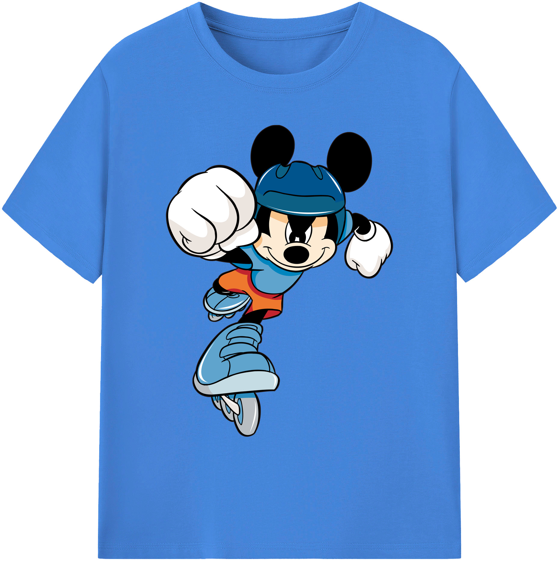 ミッキーマウス Mickey Mouse 綿100％ メンズ半袖Tシャツ｜肌触りやわらか＆通気性