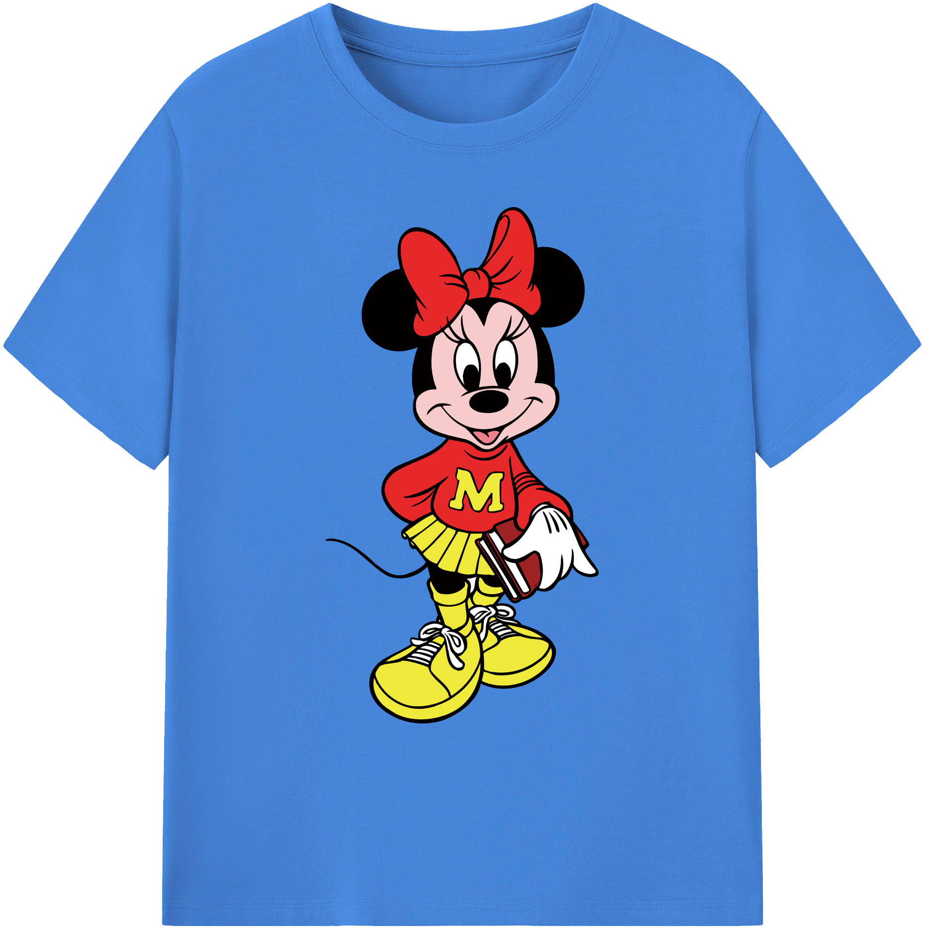 ミッキーマウス Mickey Mouse 綿100％ メンズ半袖Tシャツ｜肌触りやわらか＆通気性
