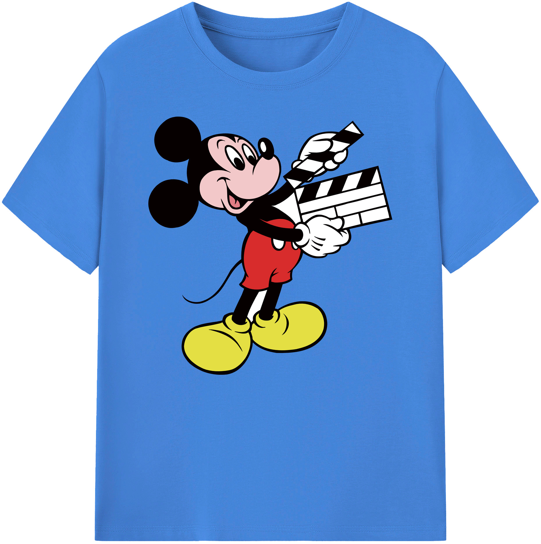 ミッキーマウス Mickey Mouse 綿100％ メンズ半袖Tシャツ｜肌触りやわらか＆通気性