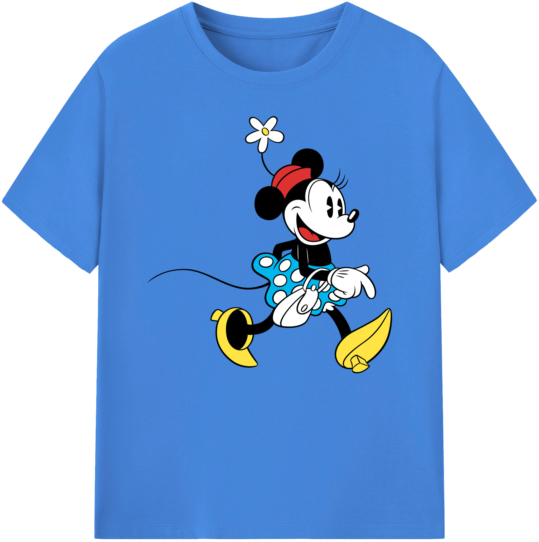ミッキーマウス Mickey Mouse 綿100％ メンズ半袖Tシャツ｜肌触りやわらか＆通気性