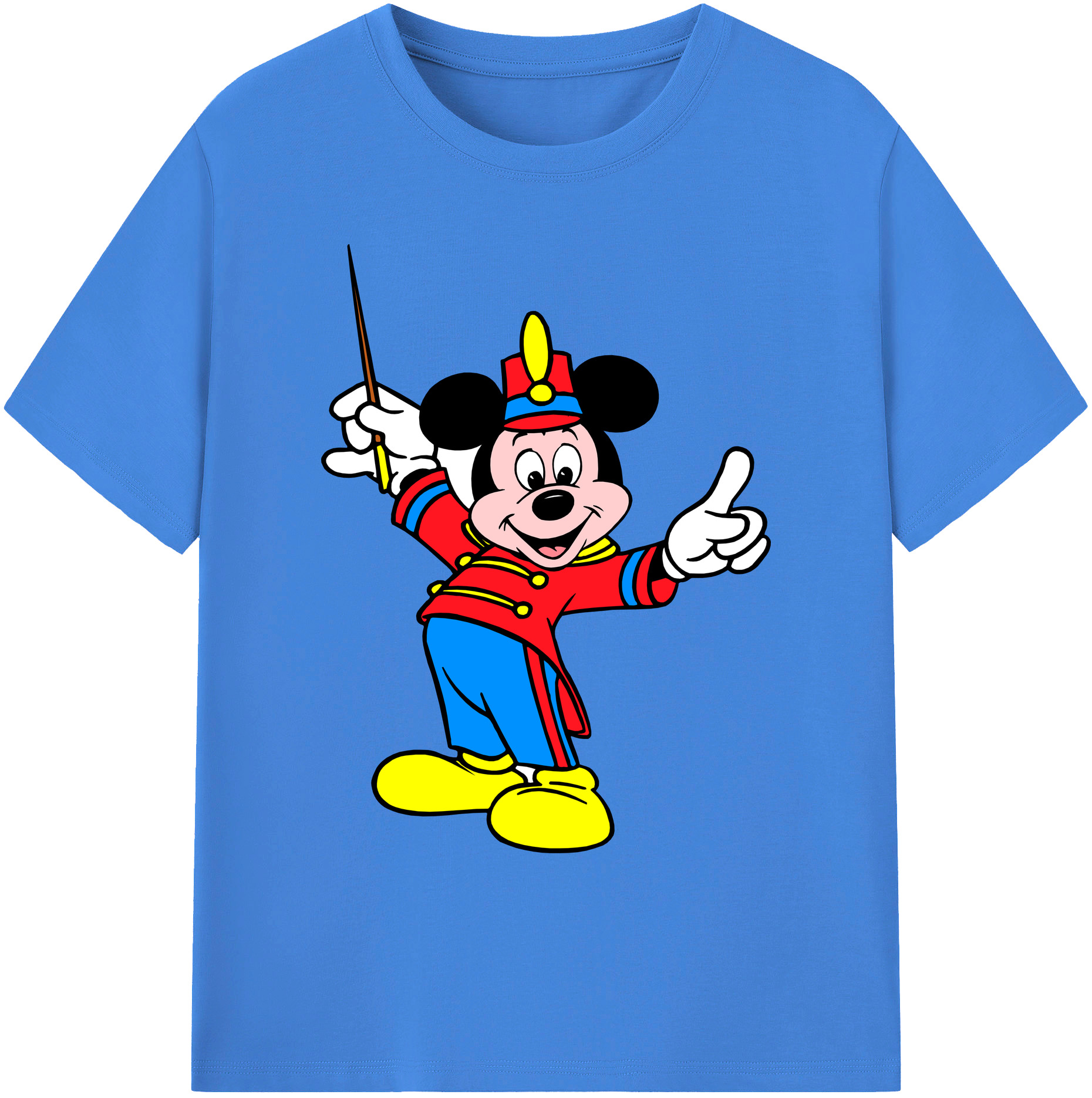 ミッキーマウス Mickey Mouse 綿100％ メンズ半袖Tシャツ｜肌触りやわらか＆通気性