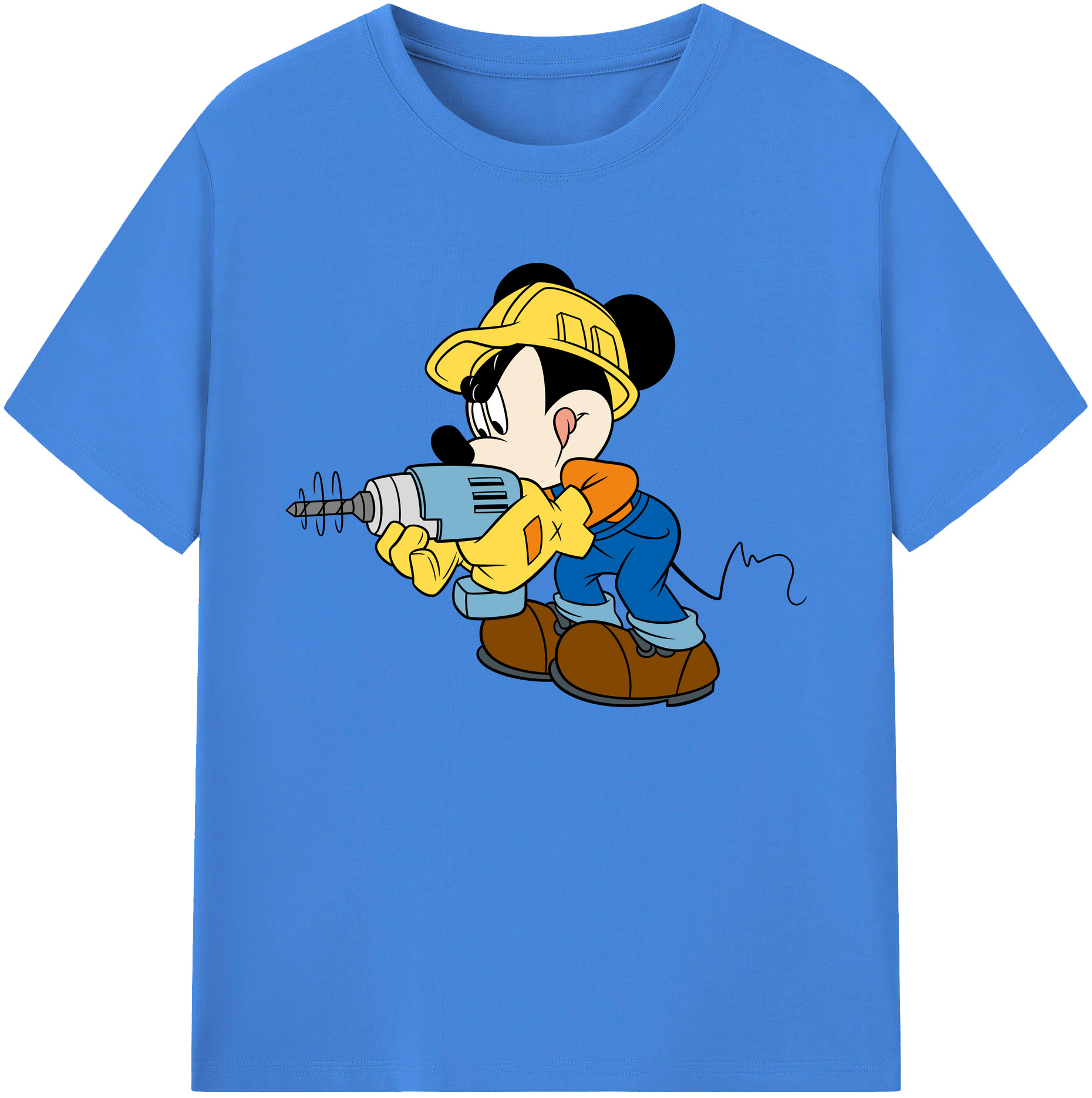 ミッキーマウス Mickey Mouse 綿100％ メンズ半袖Tシャツ｜肌触りやわらか＆通気性