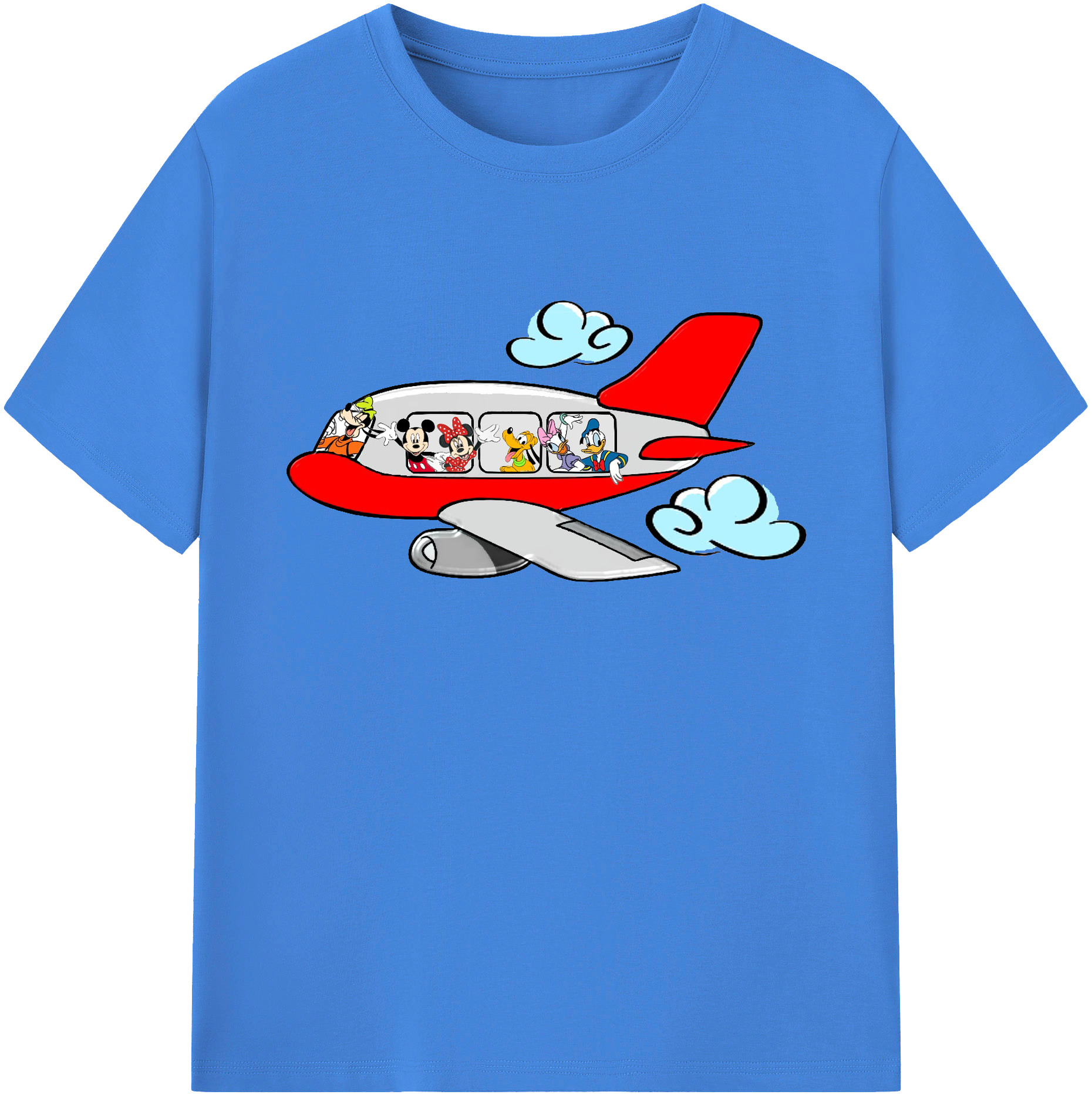 ミッキーマウス Mickey Mouse 綿100％ メンズ半袖Tシャツ｜肌触りやわらか＆通気性