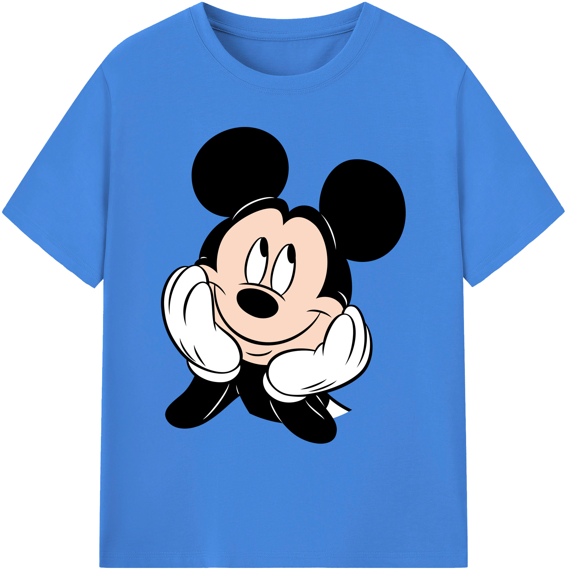 ミッキーマウス Mickey Mouse 綿100％ メンズ半袖Tシャツ｜肌触りやわらか＆通気性
