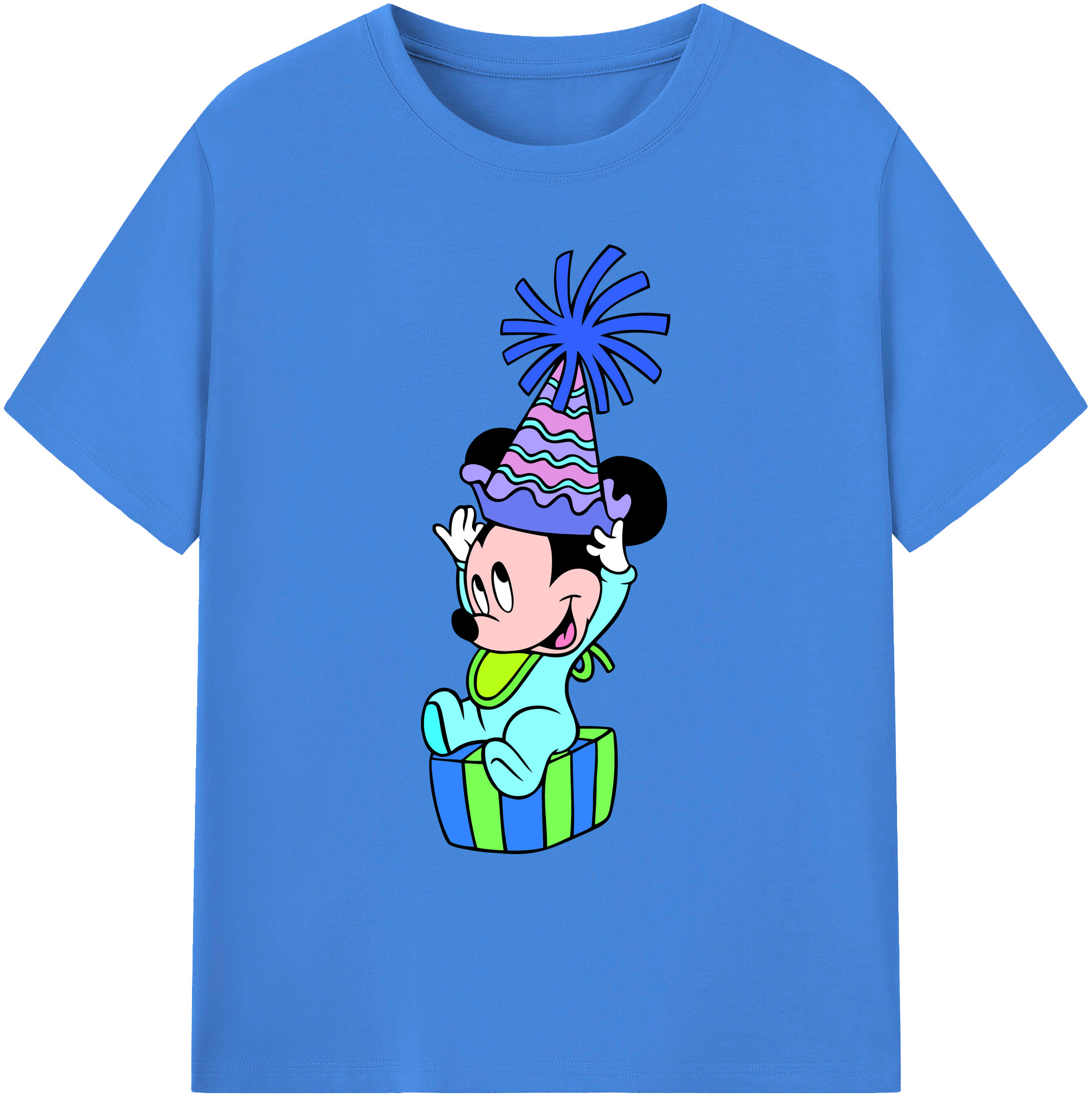 ミッキーマウス Mickey Mouse 綿100％ メンズ半袖Tシャツ｜肌触りやわらか＆通気性