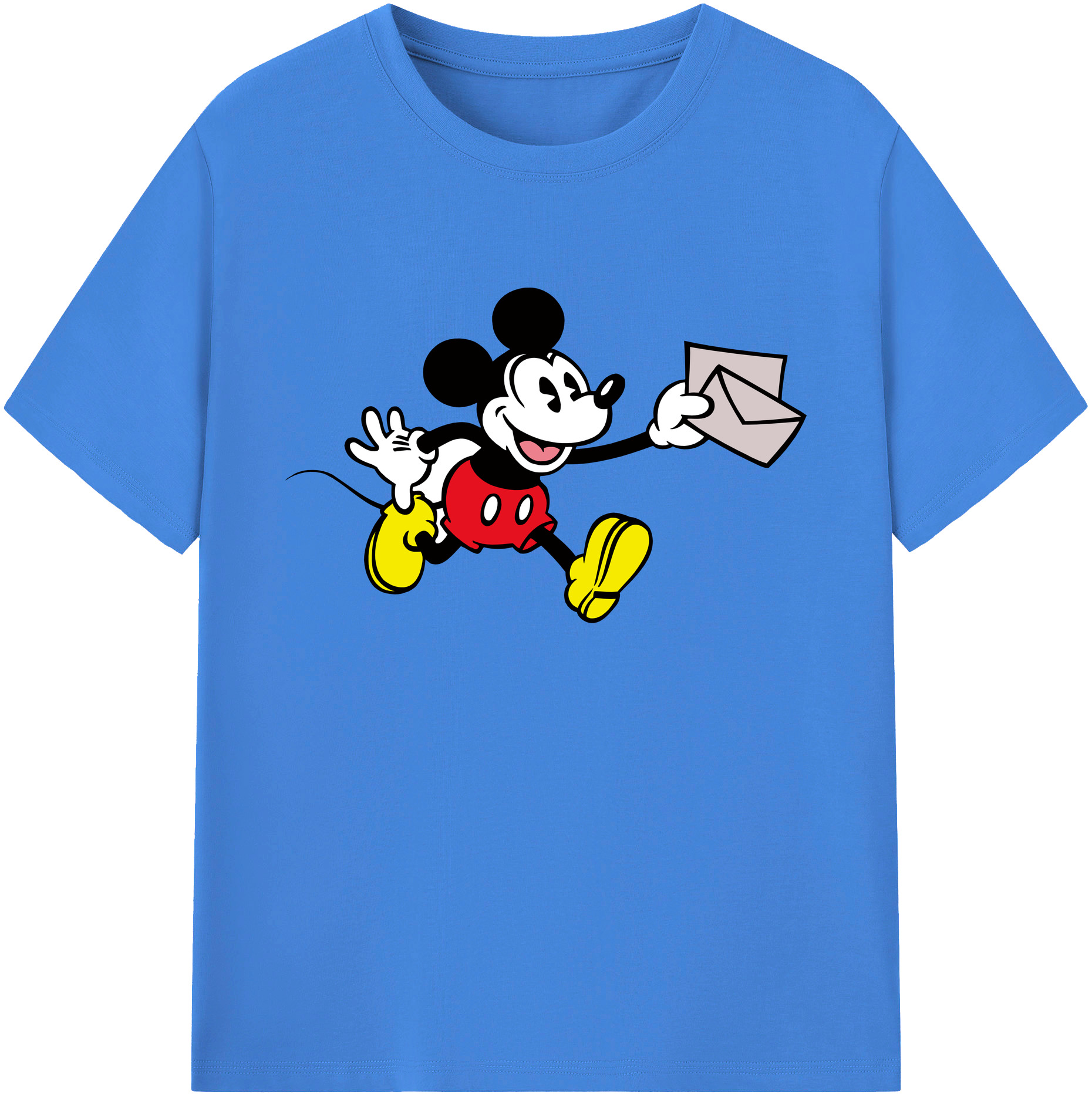 ミッキーマウス Mickey Mouse 綿100％ メンズ半袖Tシャツ｜肌触りやわらか＆通気性