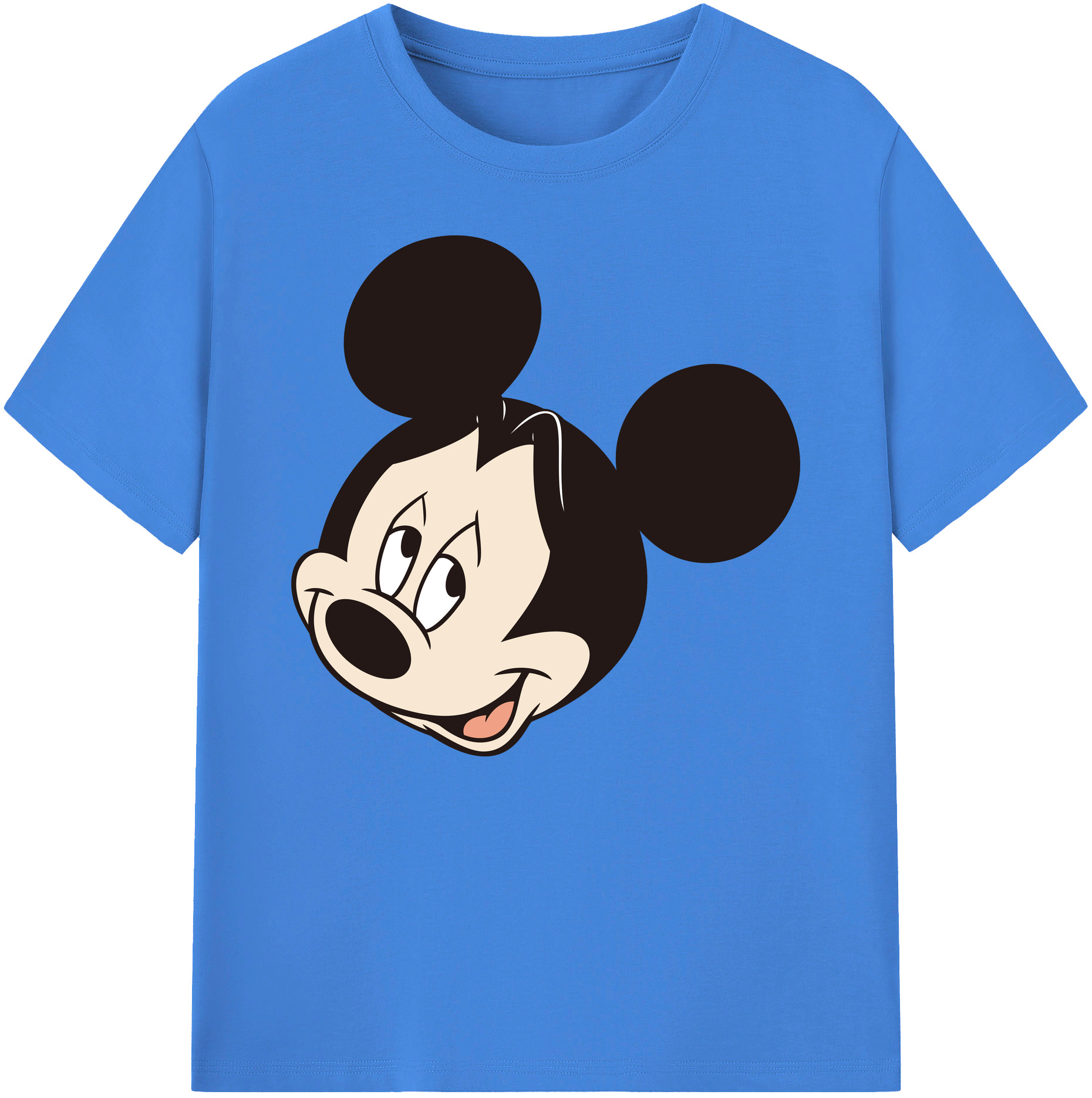 ミッキーマウス Mickey Mouse 綿100％ メンズ半袖Tシャツ｜肌触りやわらか＆通気性