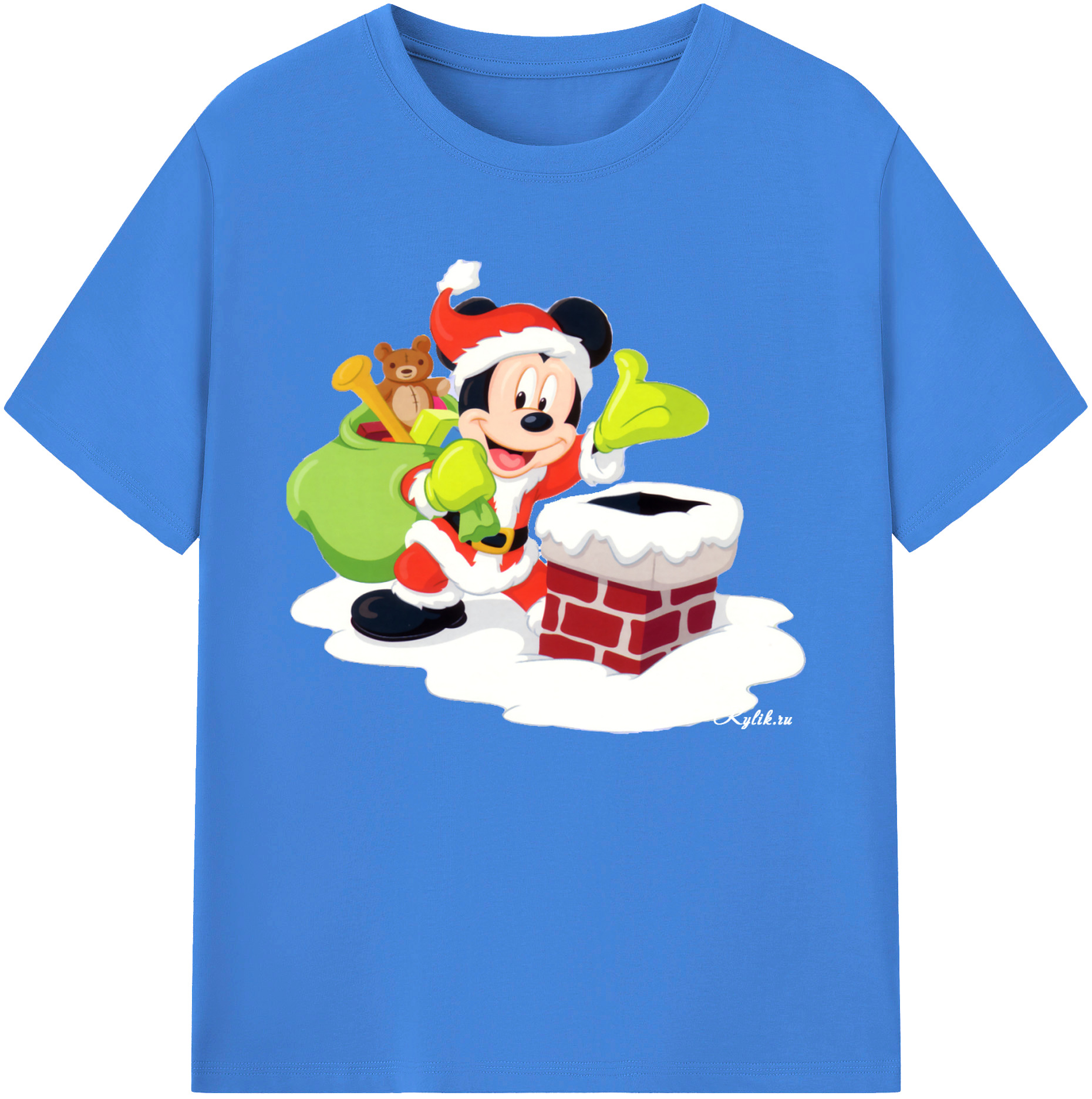 ミッキーマウス Mickey Mouse 綿100％ メンズ半袖Tシャツ｜肌触りやわらか＆通気性
