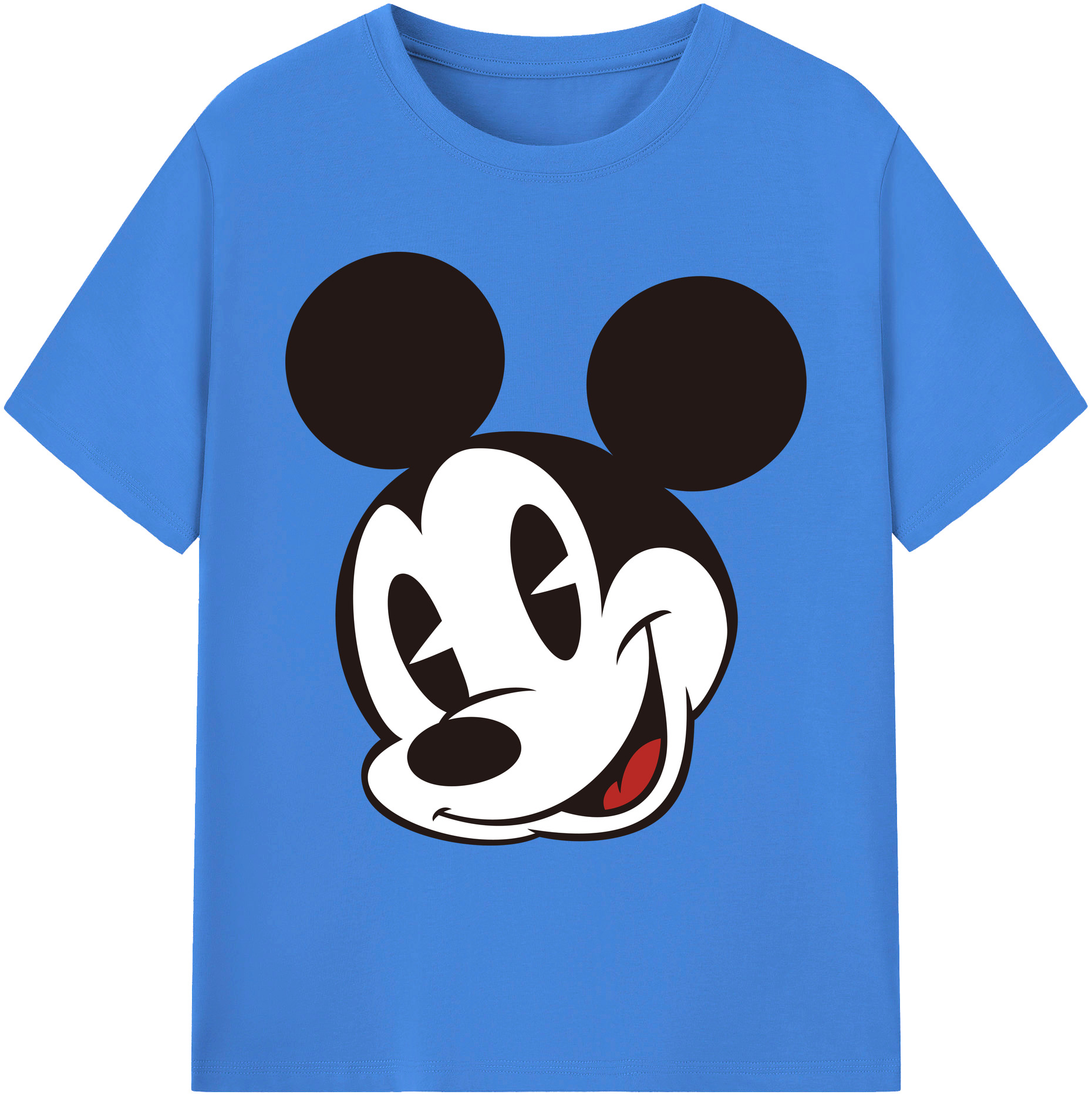ミッキーマウス Mickey Mouse 綿100％ メンズ半袖Tシャツ｜肌触りやわらか＆通気性