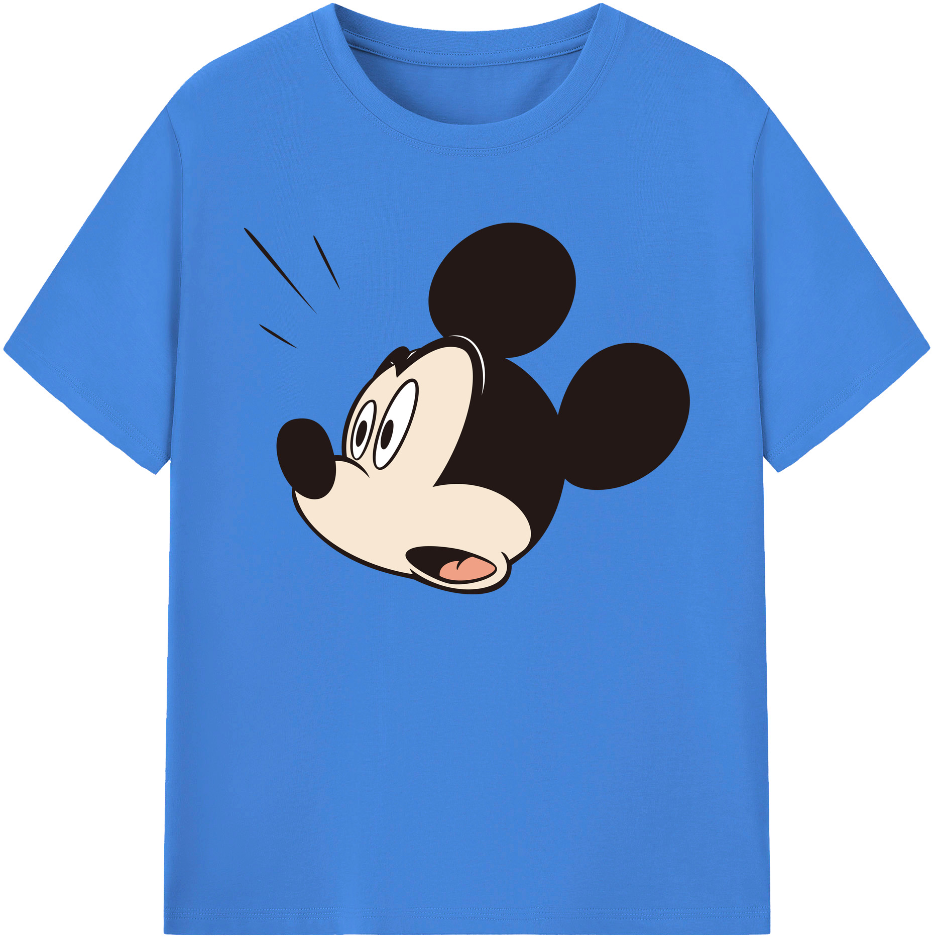 ミッキーマウス Mickey Mouse 綿100％ メンズ半袖Tシャツ｜肌触りやわらか＆通気性