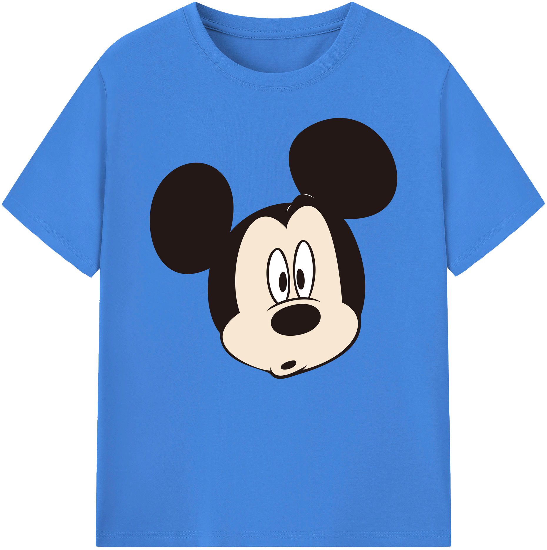 ミッキーマウス Mickey Mouse 綿100％ メンズ半袖Tシャツ｜肌触りやわらか＆通気性