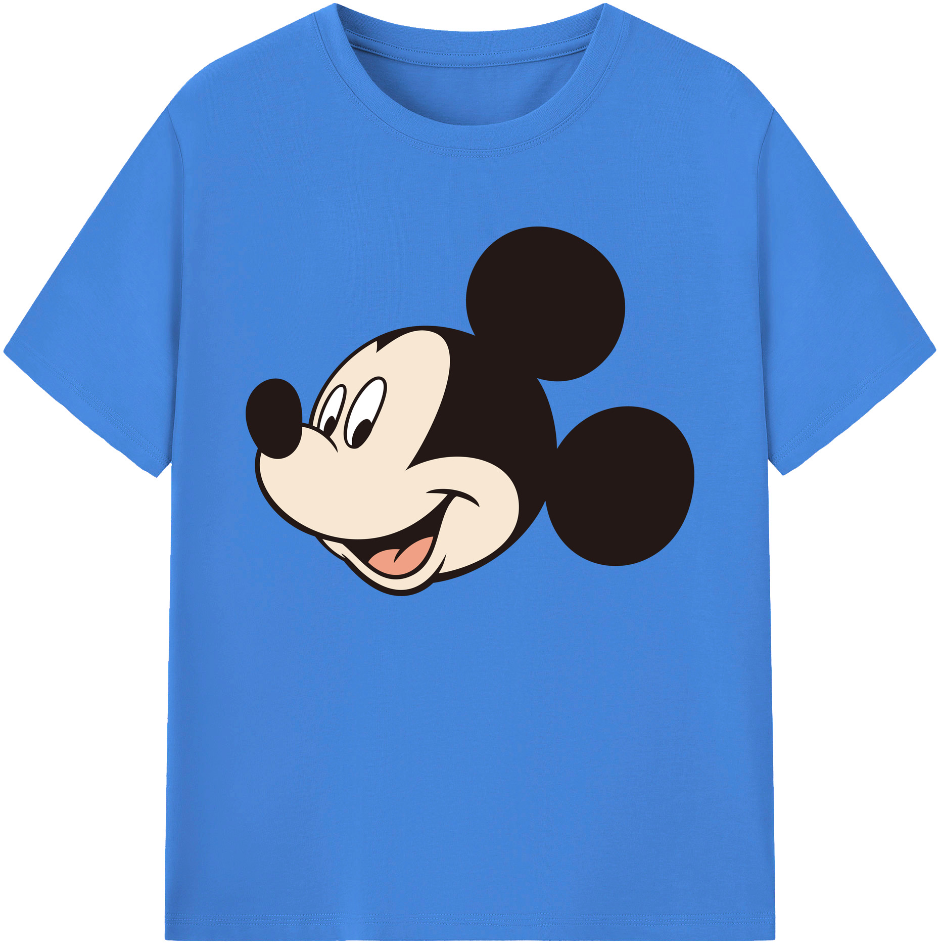 ミッキーマウス Mickey Mouse 綿100％ メンズ半袖Tシャツ｜肌触りやわらか＆通気性