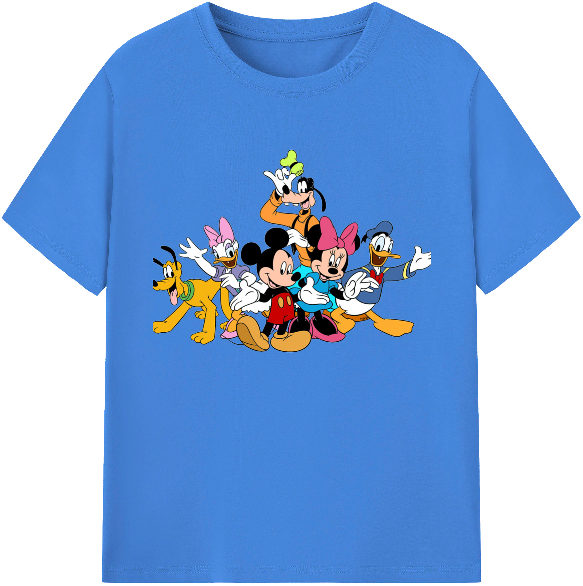 ミッキーマウス Mickey Mouse 綿100％ メンズ半袖Tシャツ｜肌触りやわらか＆通気性
