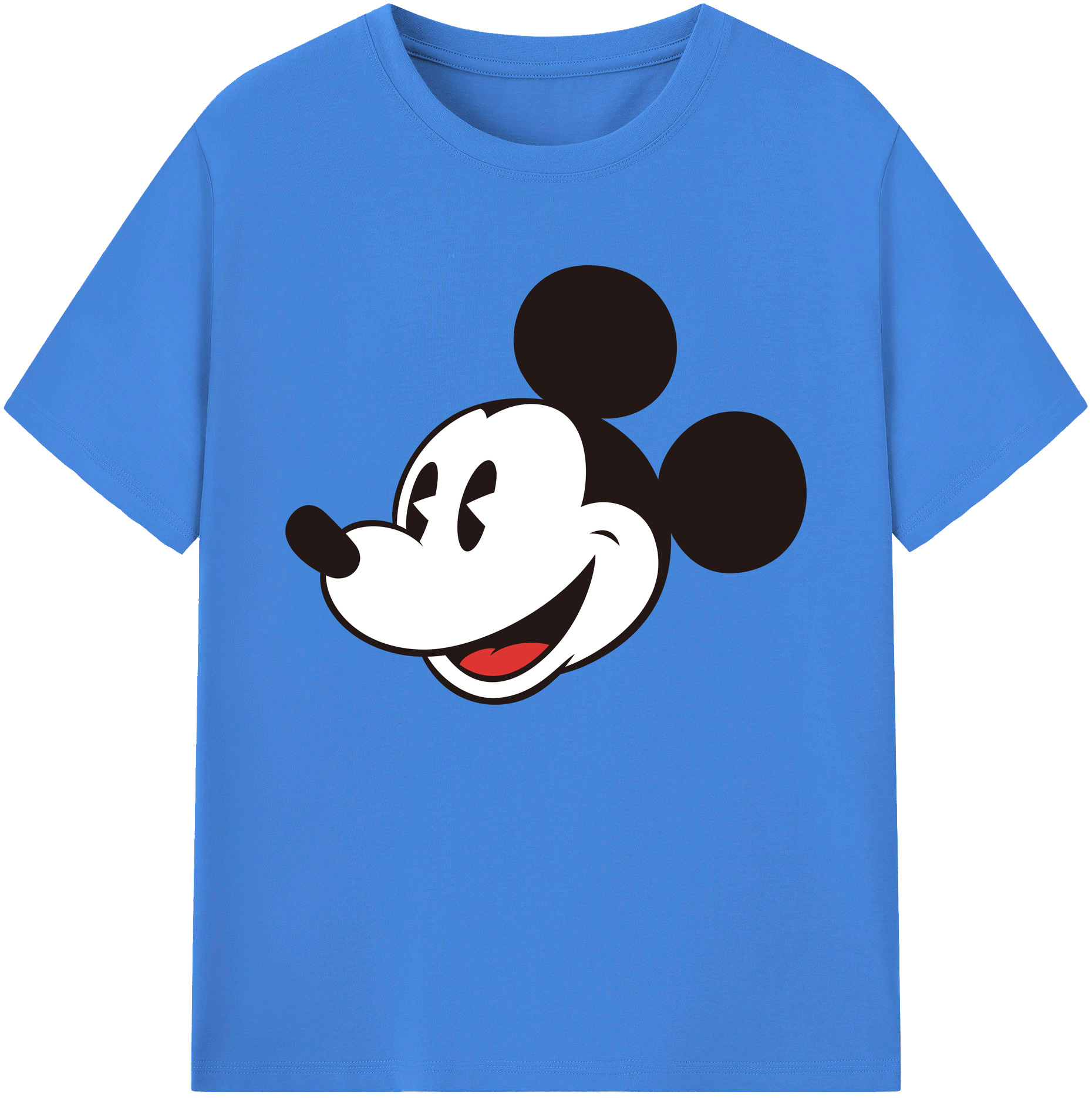 ミッキーマウス Mickey Mouse 綿100％ メンズ半袖Tシャツ｜肌触りやわらか＆通気性