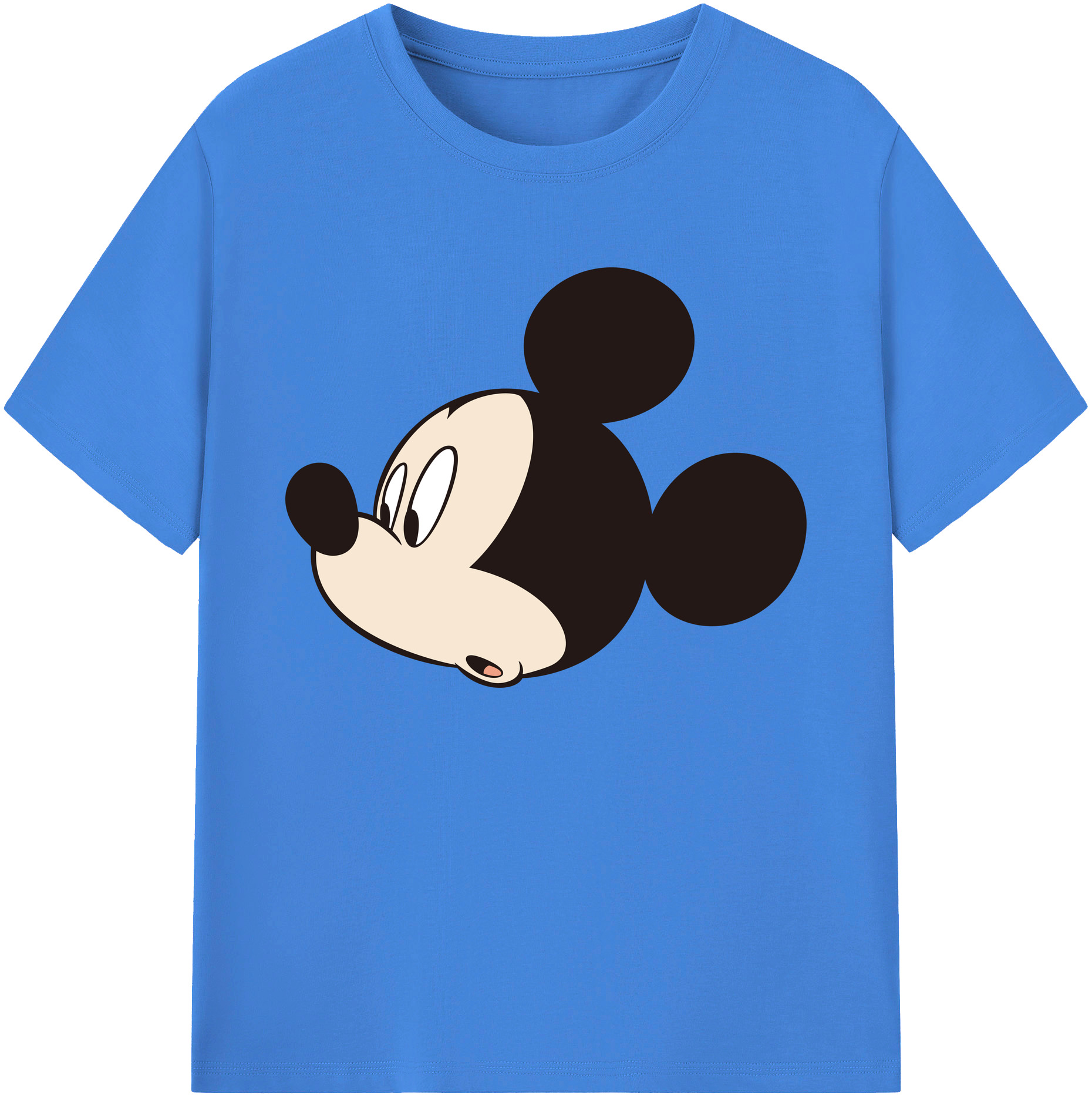 ミッキーマウス Mickey Mouse 綿100％ メンズ半袖Tシャツ｜肌触りやわらか＆通気性