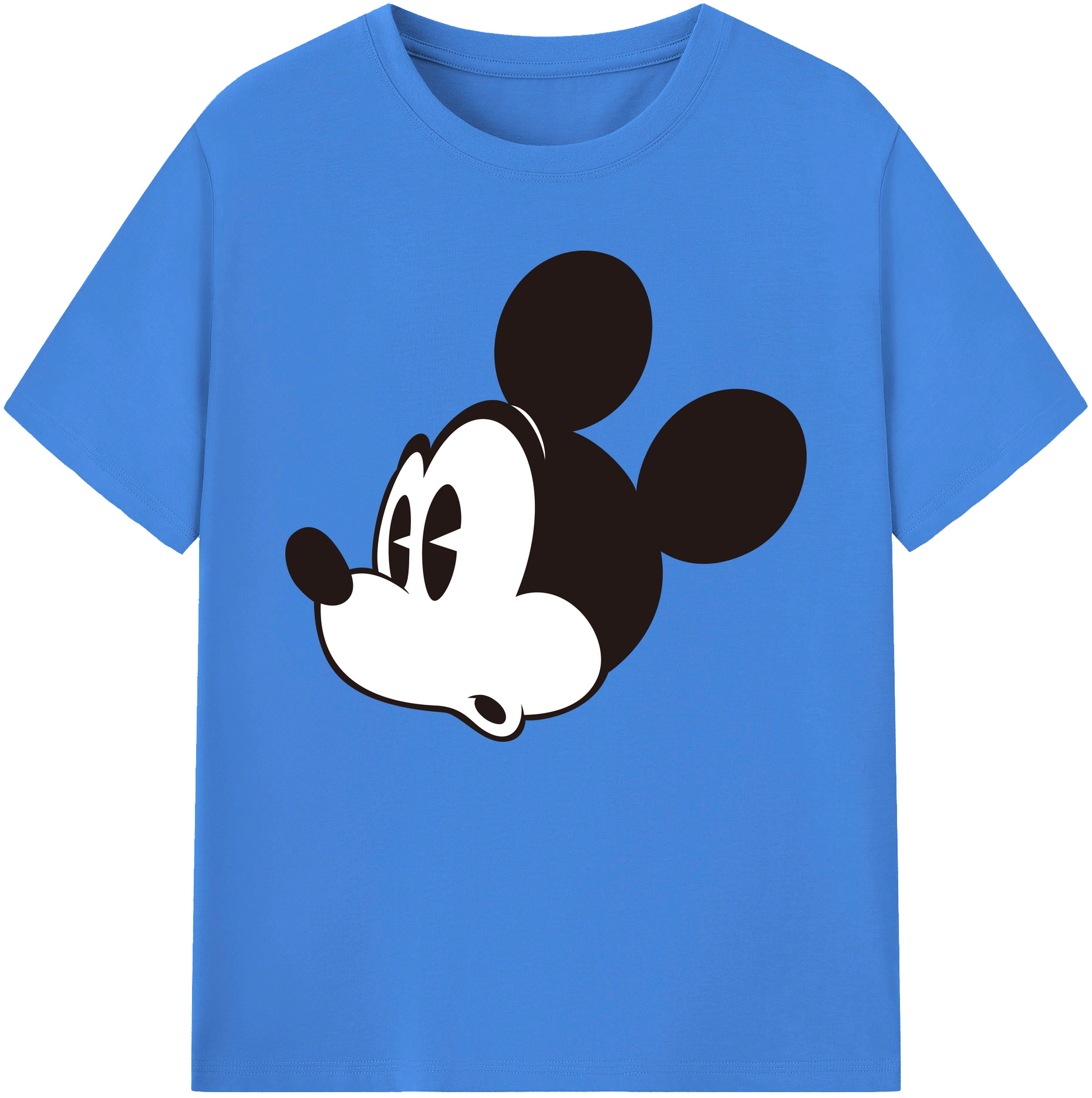 ミッキーマウス Mickey Mouse 綿100％ メンズ半袖Tシャツ｜肌触りやわらか＆通気性