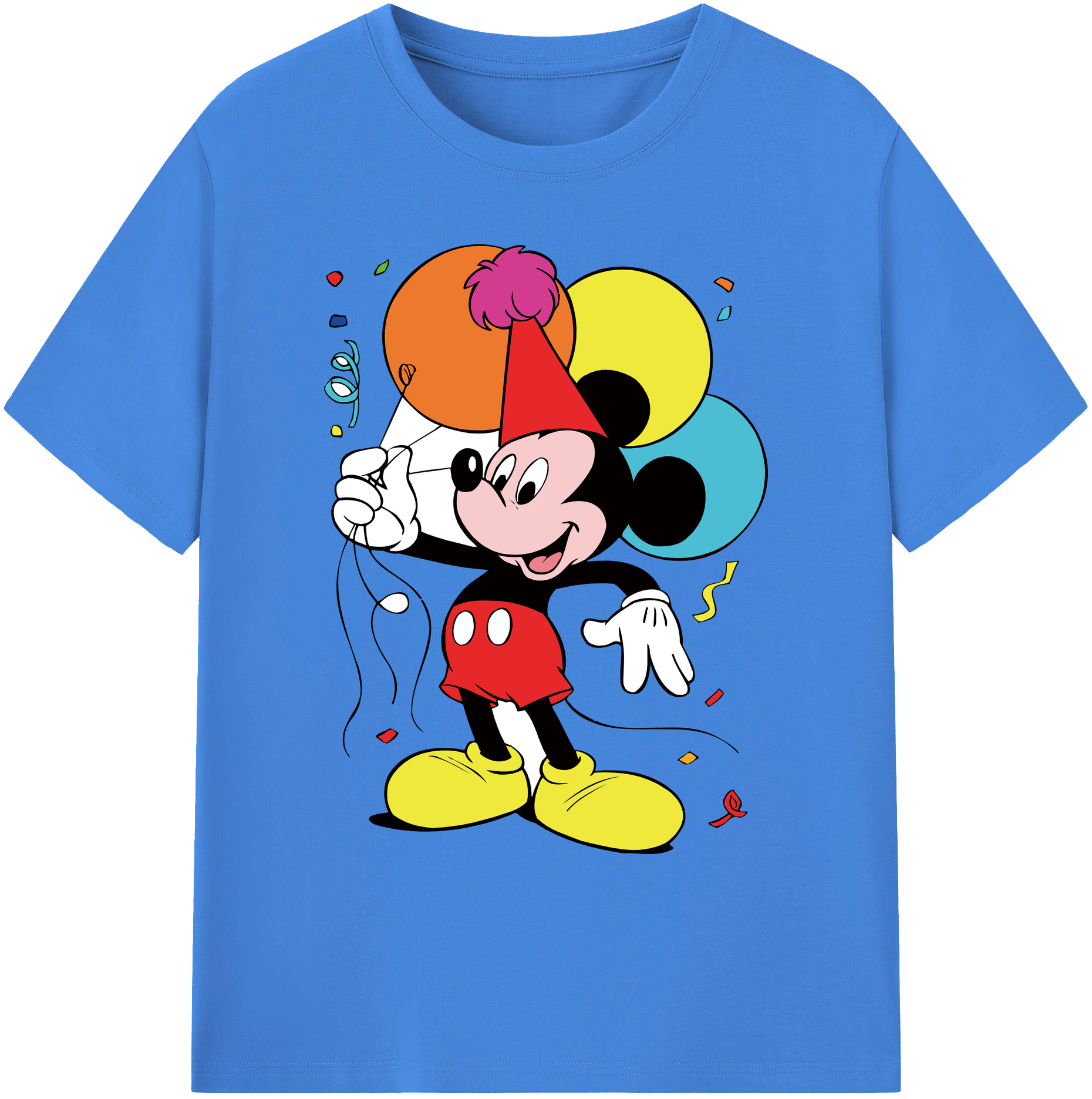 ミッキーマウス Mickey Mouse 綿100％ メンズ半袖Tシャツ｜肌触りやわらか＆通気性