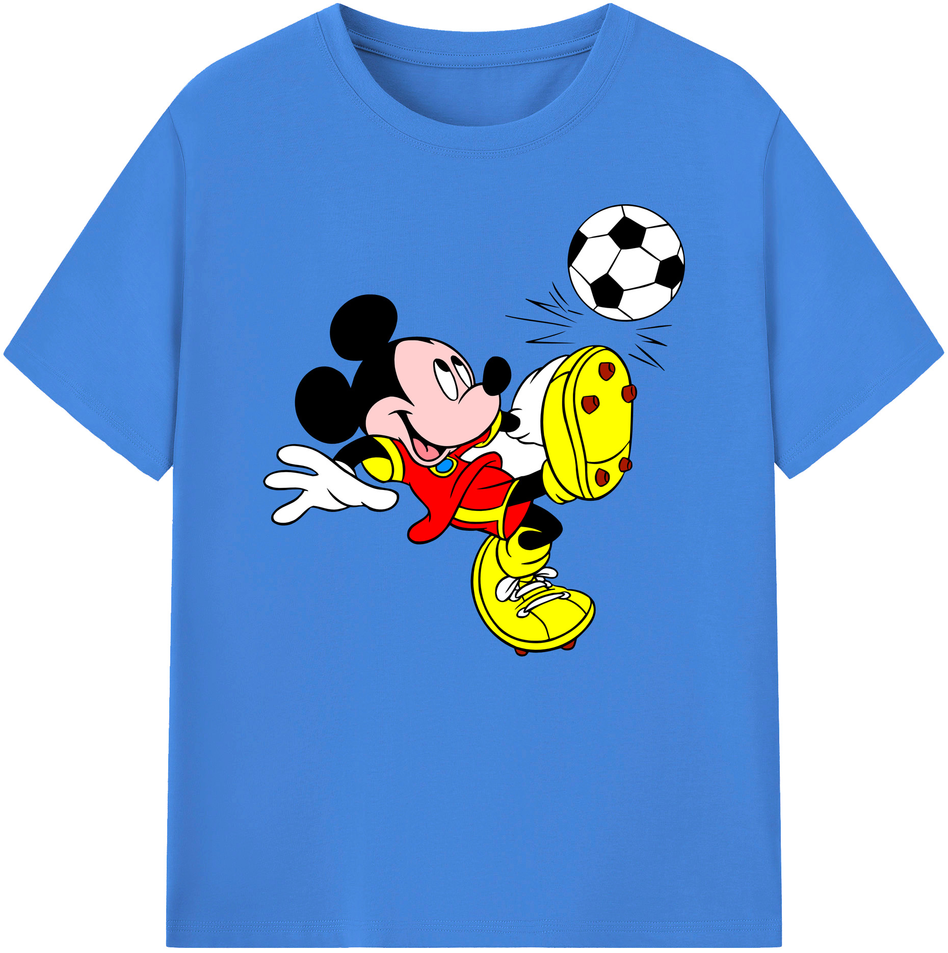 ミッキーマウス Mickey Mouse 綿100％ メンズ半袖Tシャツ｜肌触りやわらか＆通気性