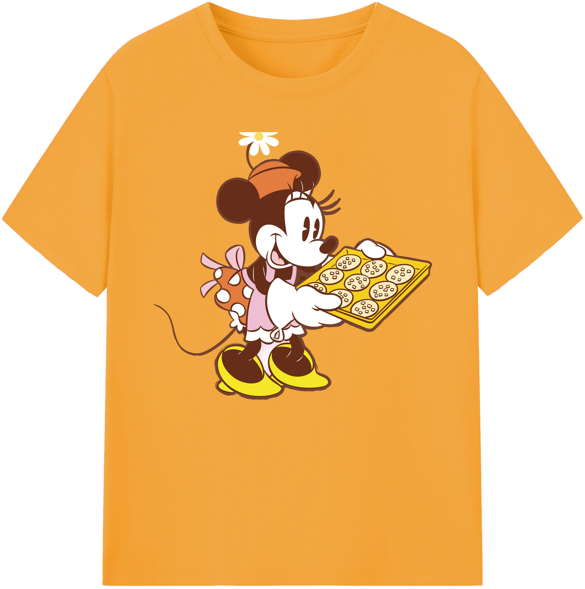 ミッキーマウス Mickey Mouse 綿100％ メンズ半袖Tシャツ｜肌触りやわらか＆通気性