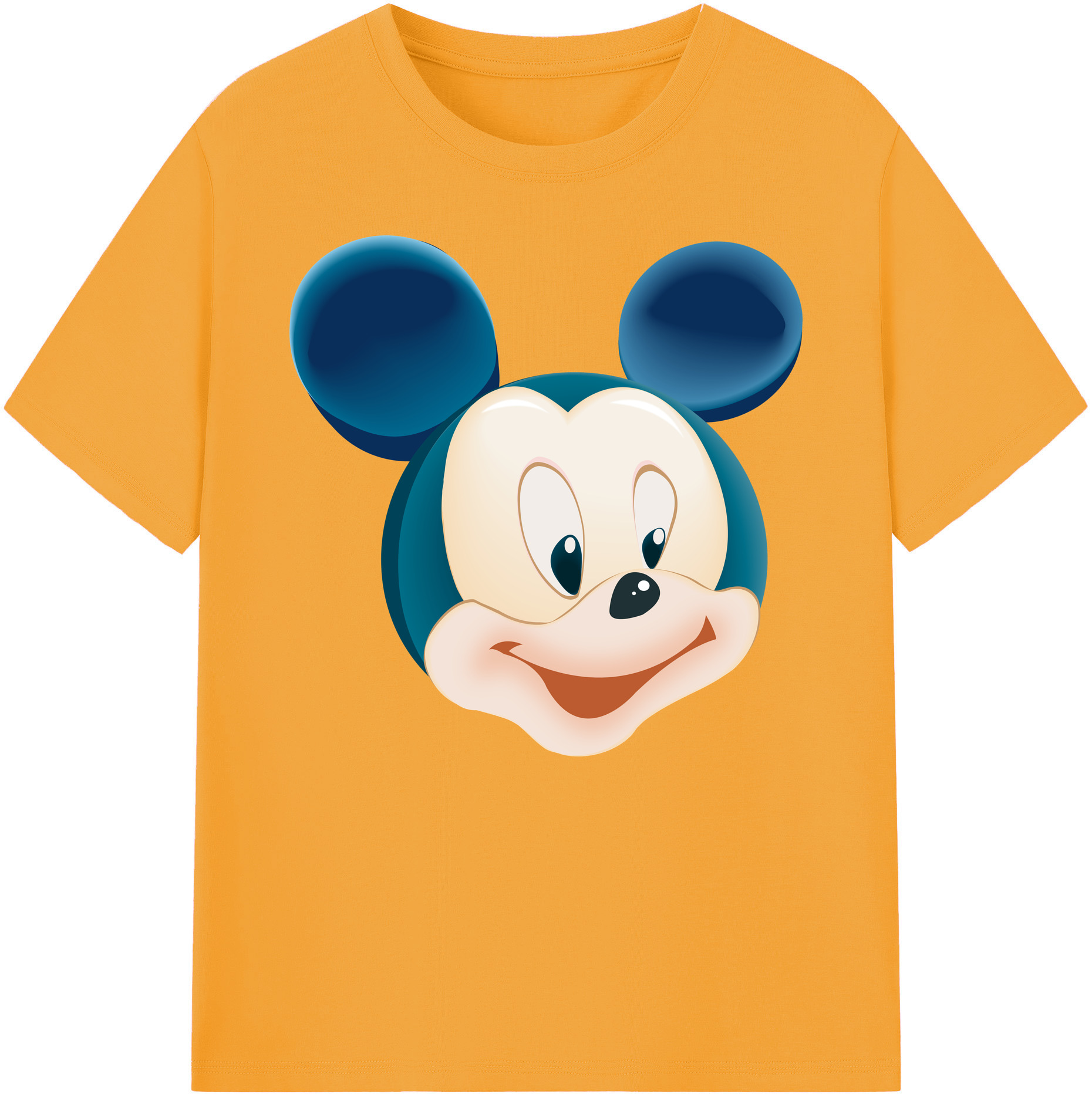 ミッキーマウス Mickey Mouse 綿100％ メンズ半袖Tシャツ｜肌触りやわらか＆通気性