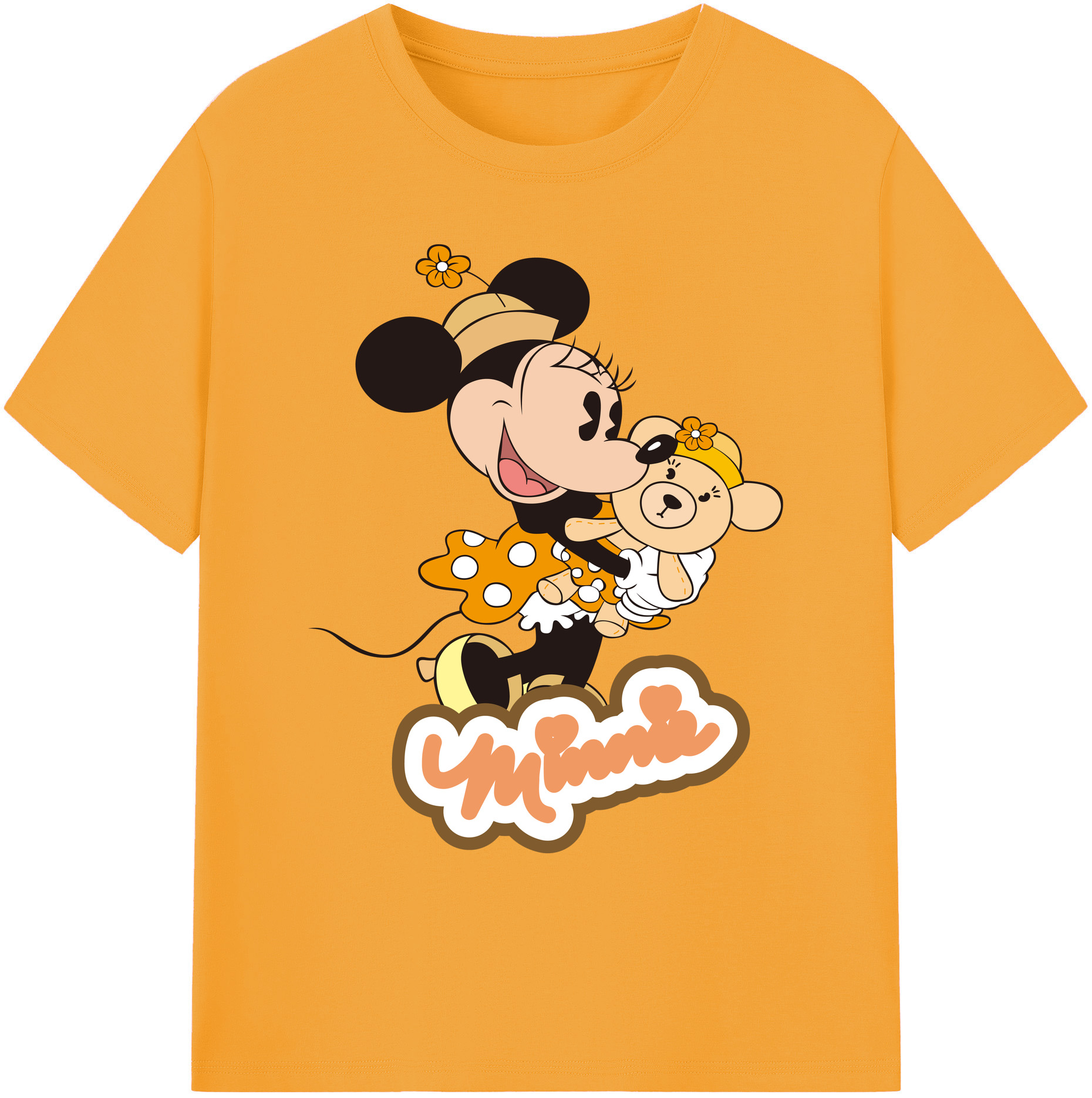 ミッキーマウス Mickey Mouse 綿100％ メンズ半袖Tシャツ｜肌触りやわらか＆通気性