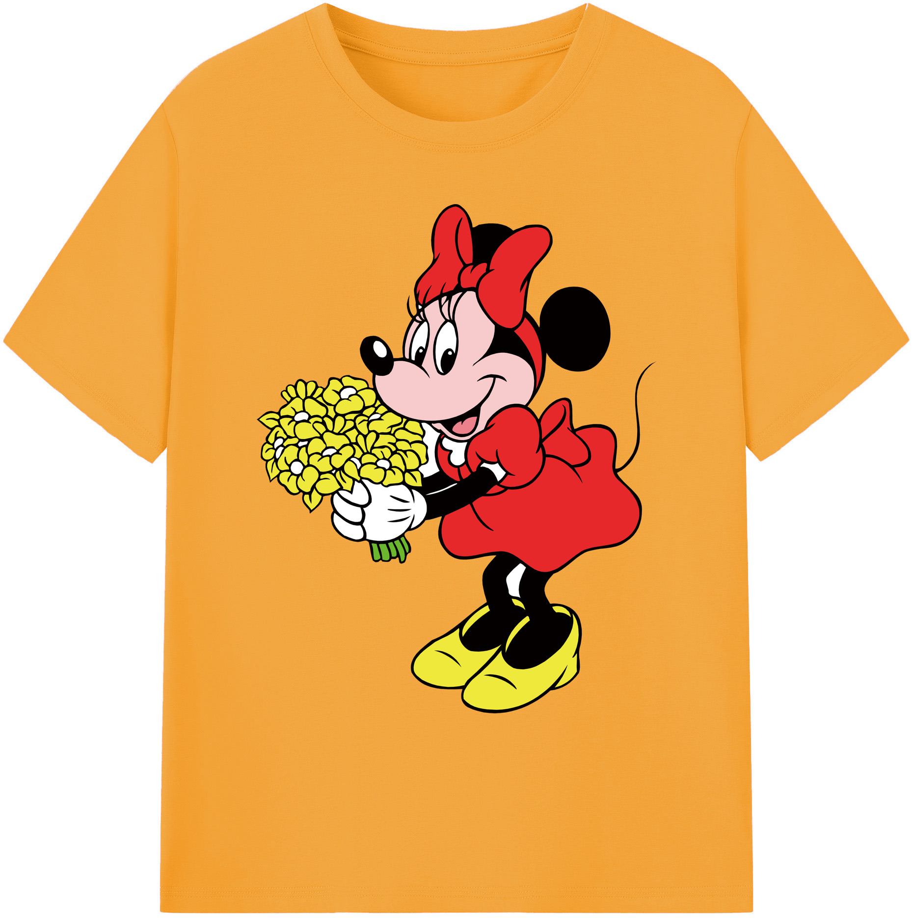 ミッキーマウス Mickey Mouse 綿100％ メンズ半袖Tシャツ｜肌触りやわらか＆通気性