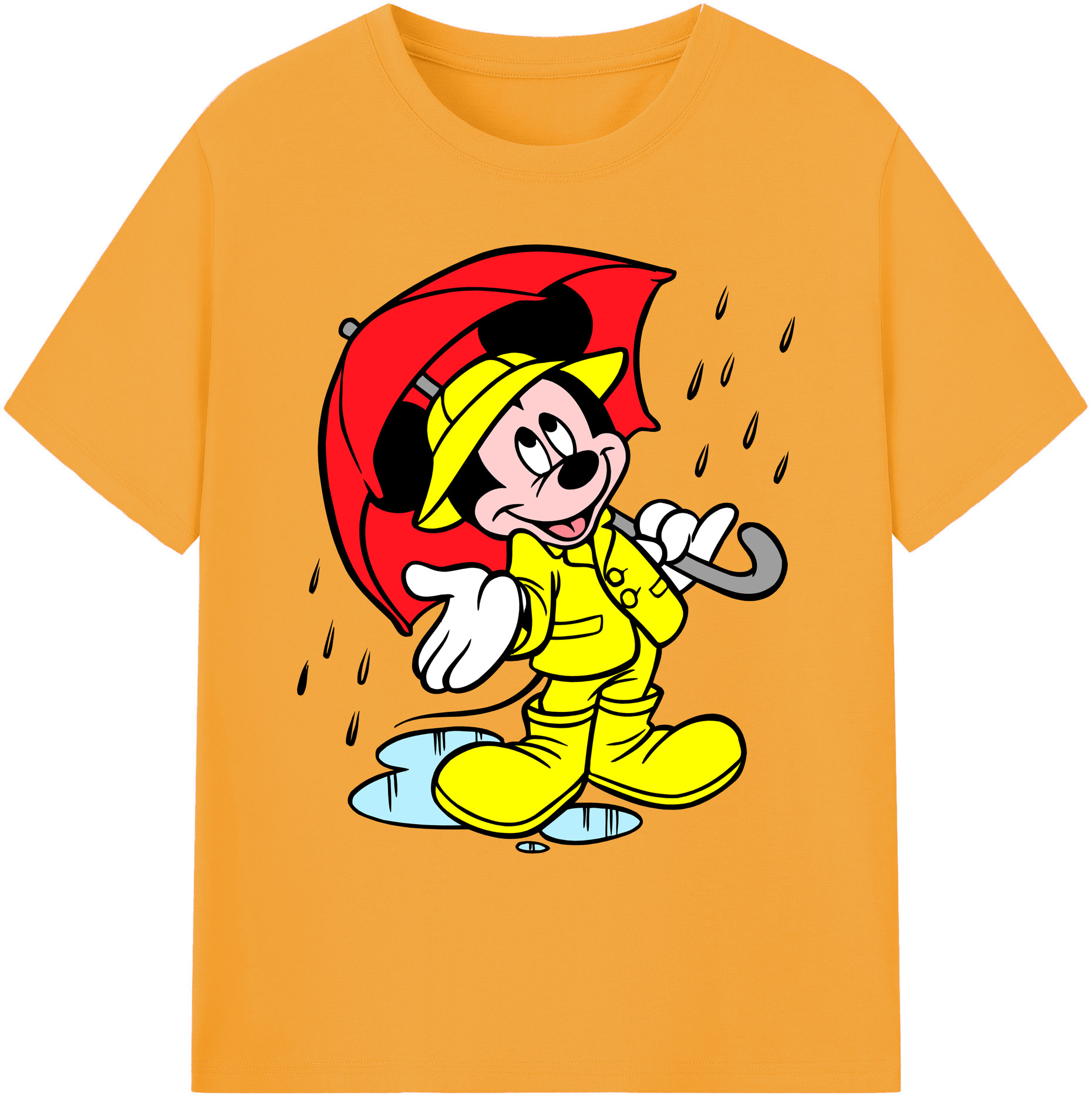ミッキーマウス Mickey Mouse 綿100％ メンズ半袖Tシャツ｜肌触りやわらか＆通気性