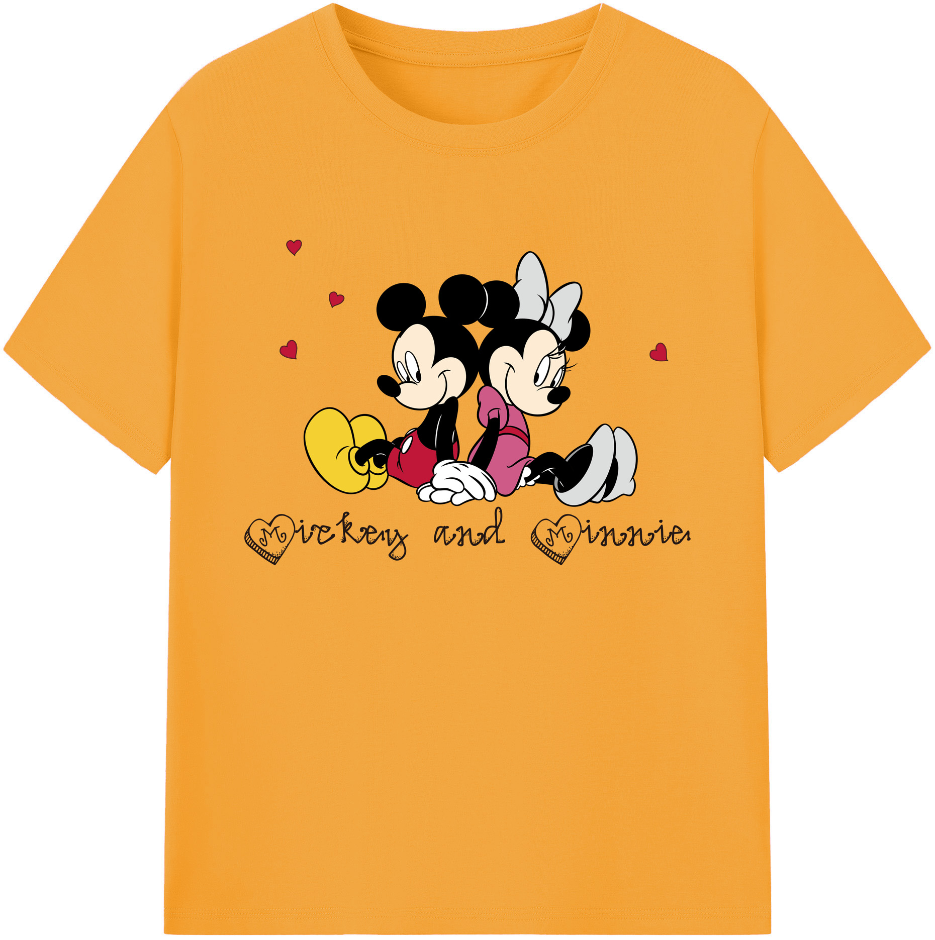 ミッキーマウス Mickey Mouse 綿100％ メンズ半袖Tシャツ｜肌触りやわらか＆通気性