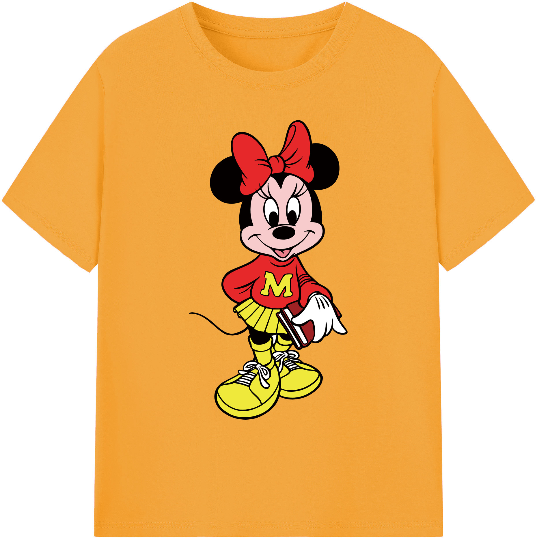 ミッキーマウス Mickey Mouse 綿100％ メンズ半袖Tシャツ｜肌触りやわらか＆通気性
