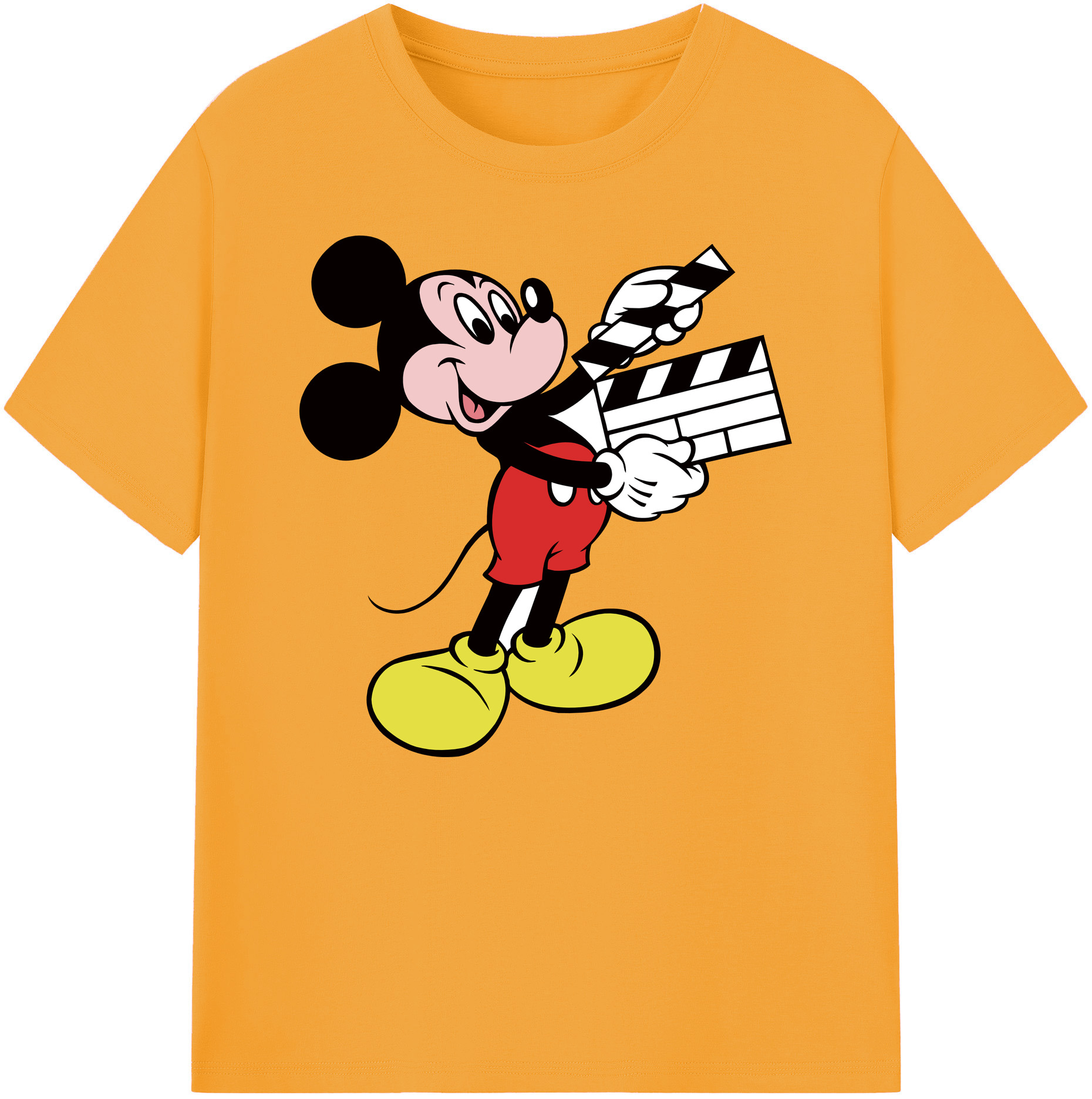 ミッキーマウス Mickey Mouse 綿100％ メンズ半袖Tシャツ｜肌触りやわらか＆通気性