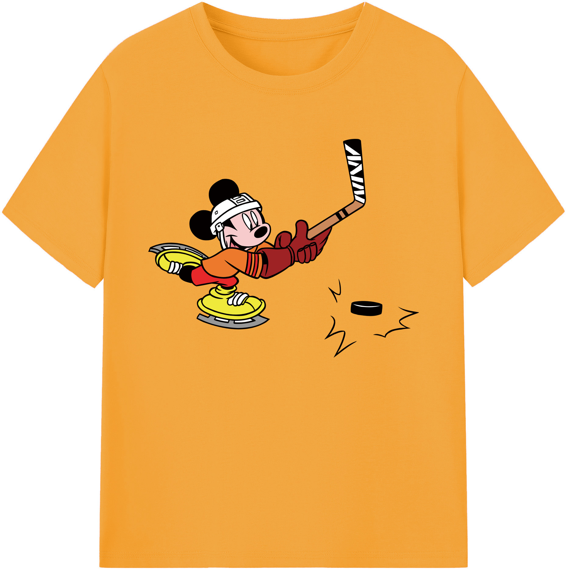 ミッキーマウス Mickey Mouse 綿100％ メンズ半袖Tシャツ｜肌触りやわらか＆通気性