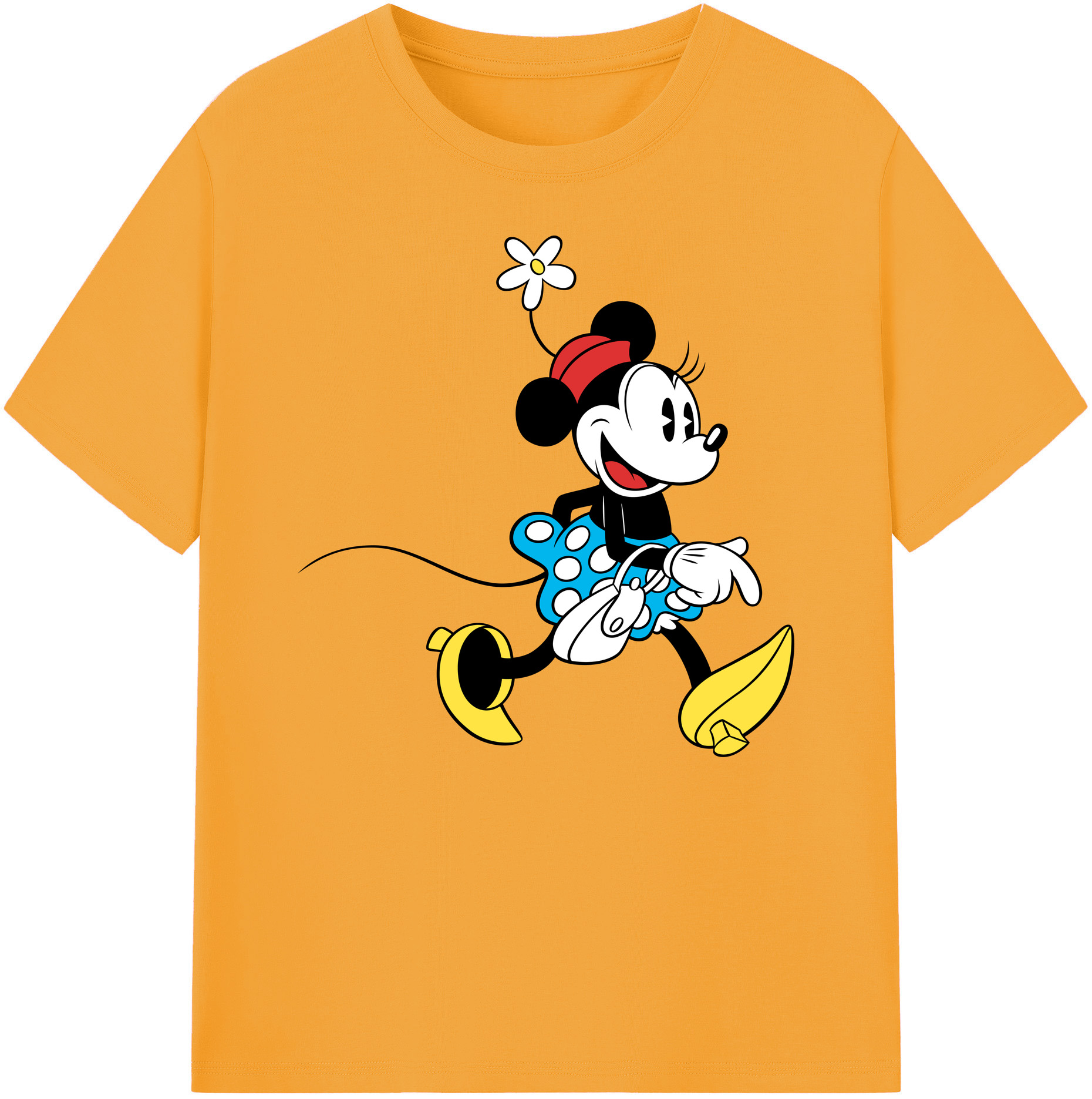 ミッキーマウス Mickey Mouse 綿100％ メンズ半袖Tシャツ｜肌触りやわらか＆通気性