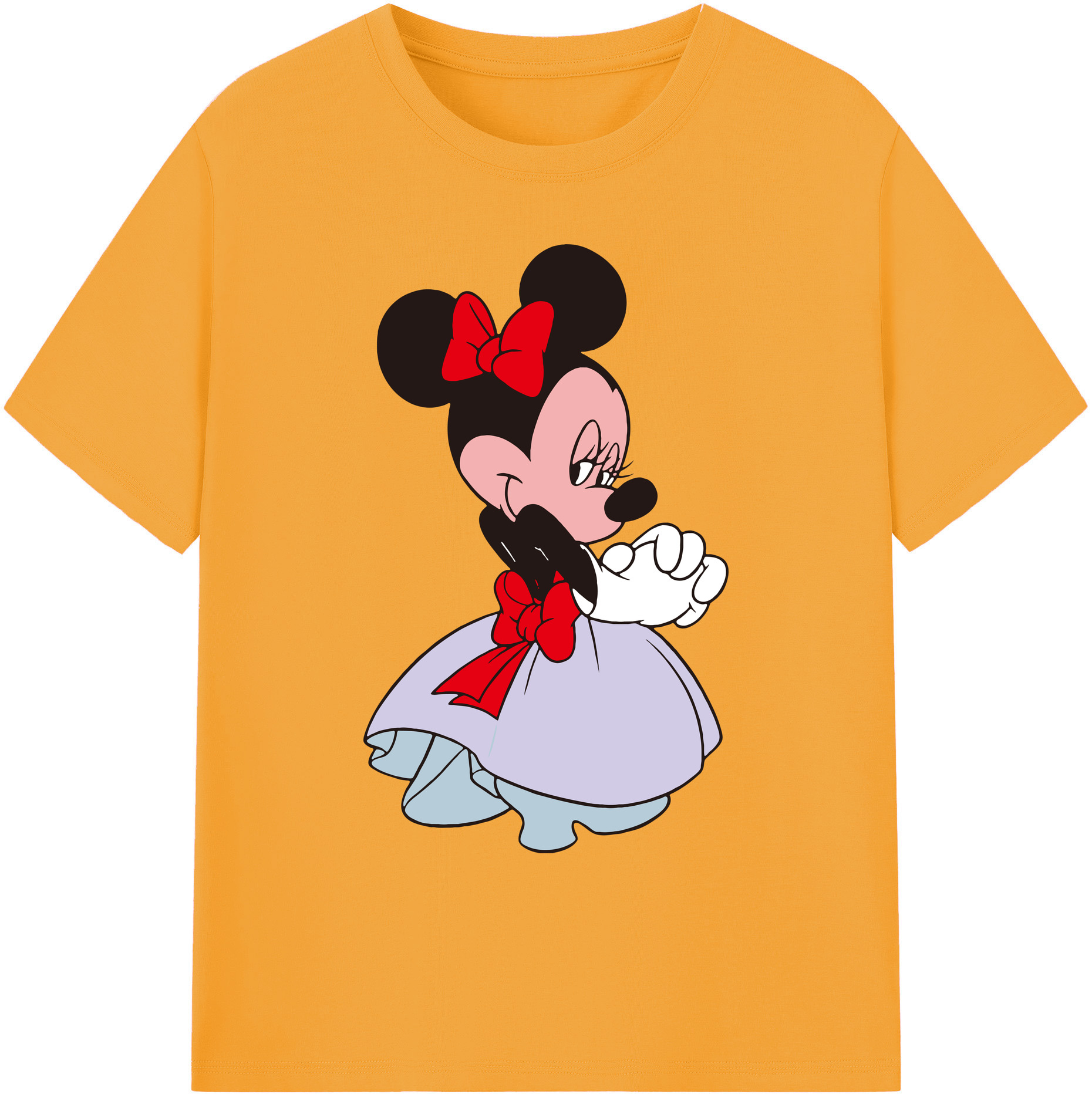 ミッキーマウス Mickey Mouse 綿100％ メンズ半袖Tシャツ｜肌触りやわらか＆通気性