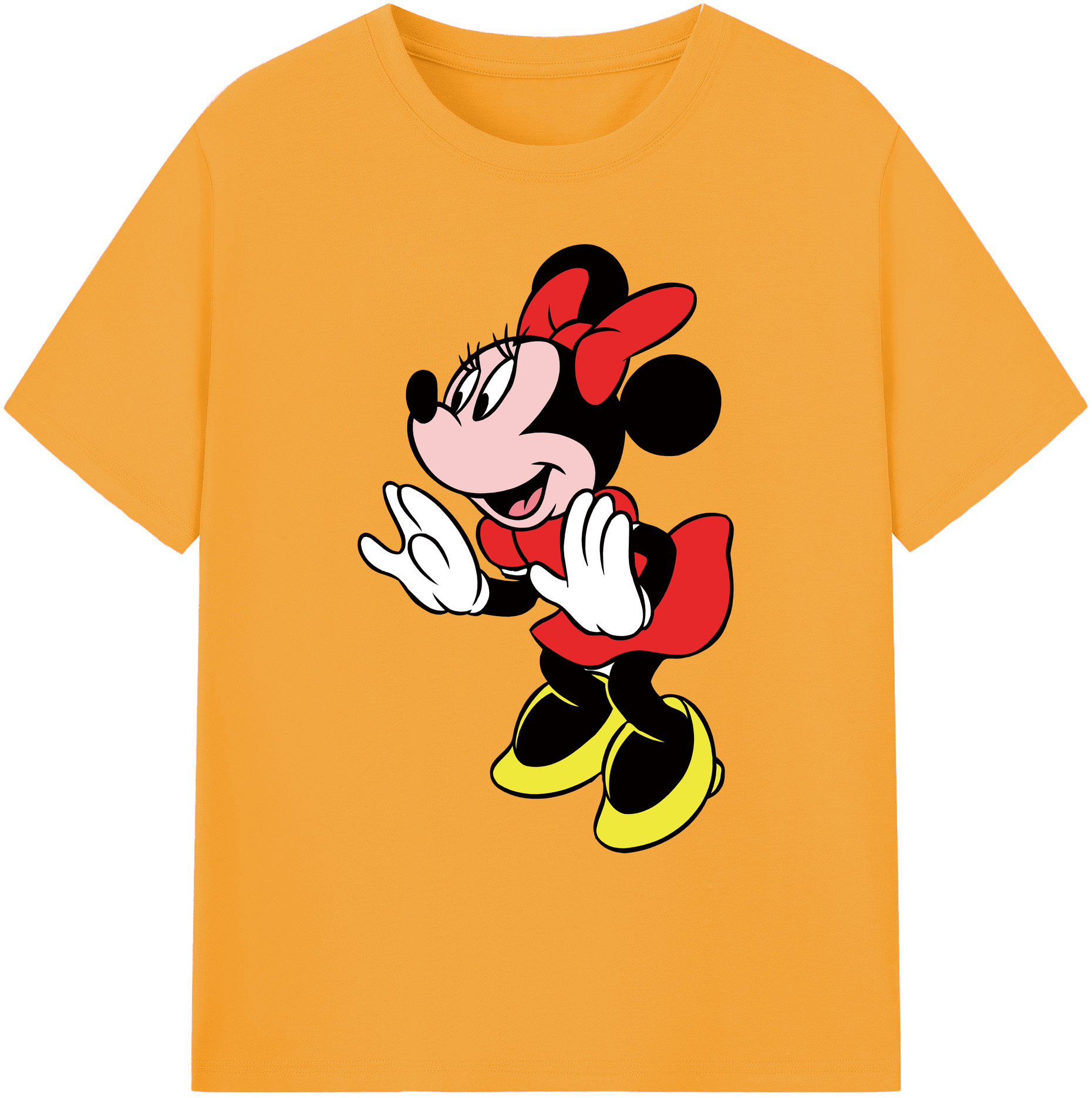ミッキーマウス Mickey Mouse 綿100％ メンズ半袖Tシャツ｜肌触りやわらか＆通気性
